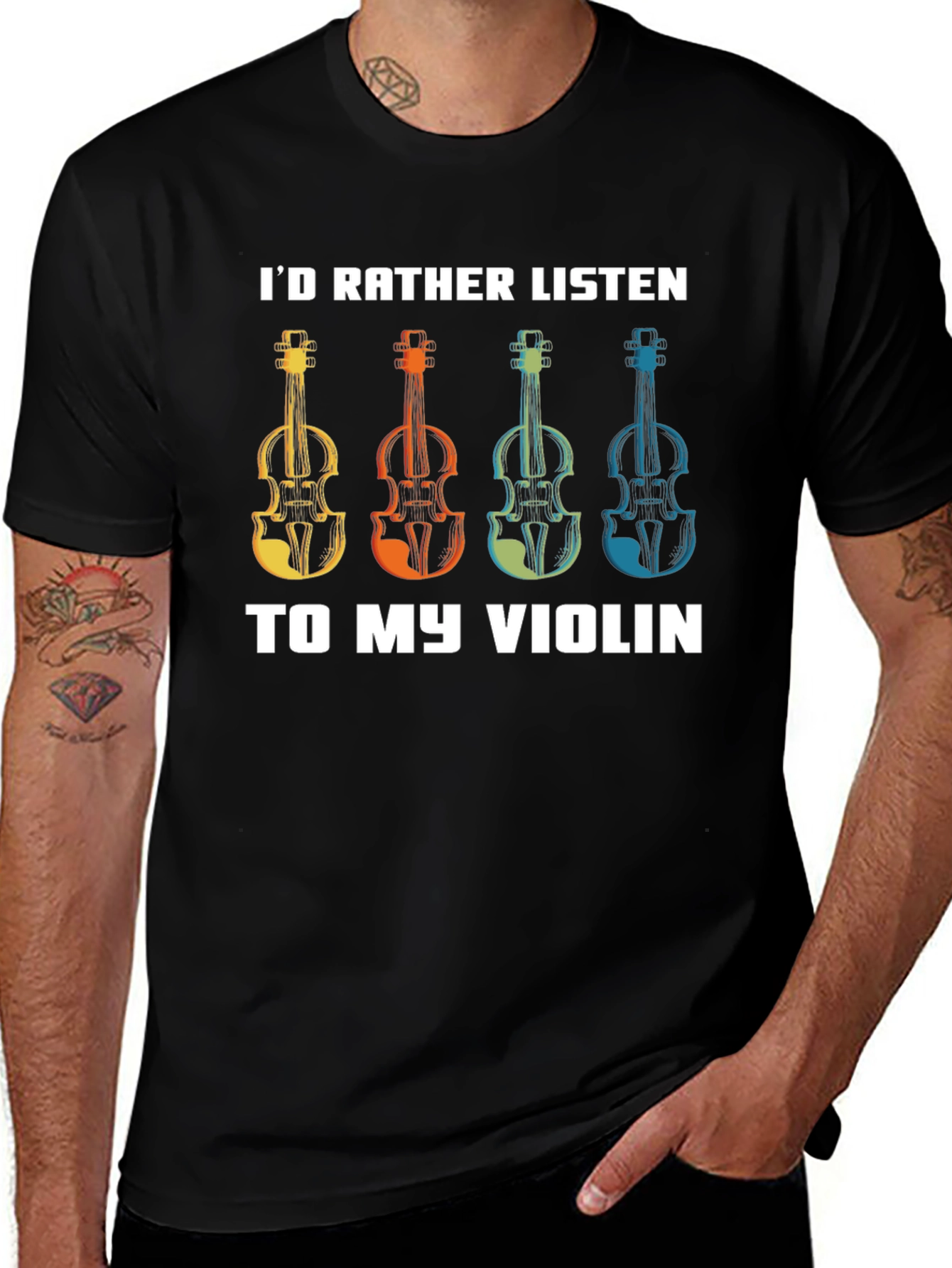 Variant 30 of I'd Rather Listen to My Violin T-Shirt