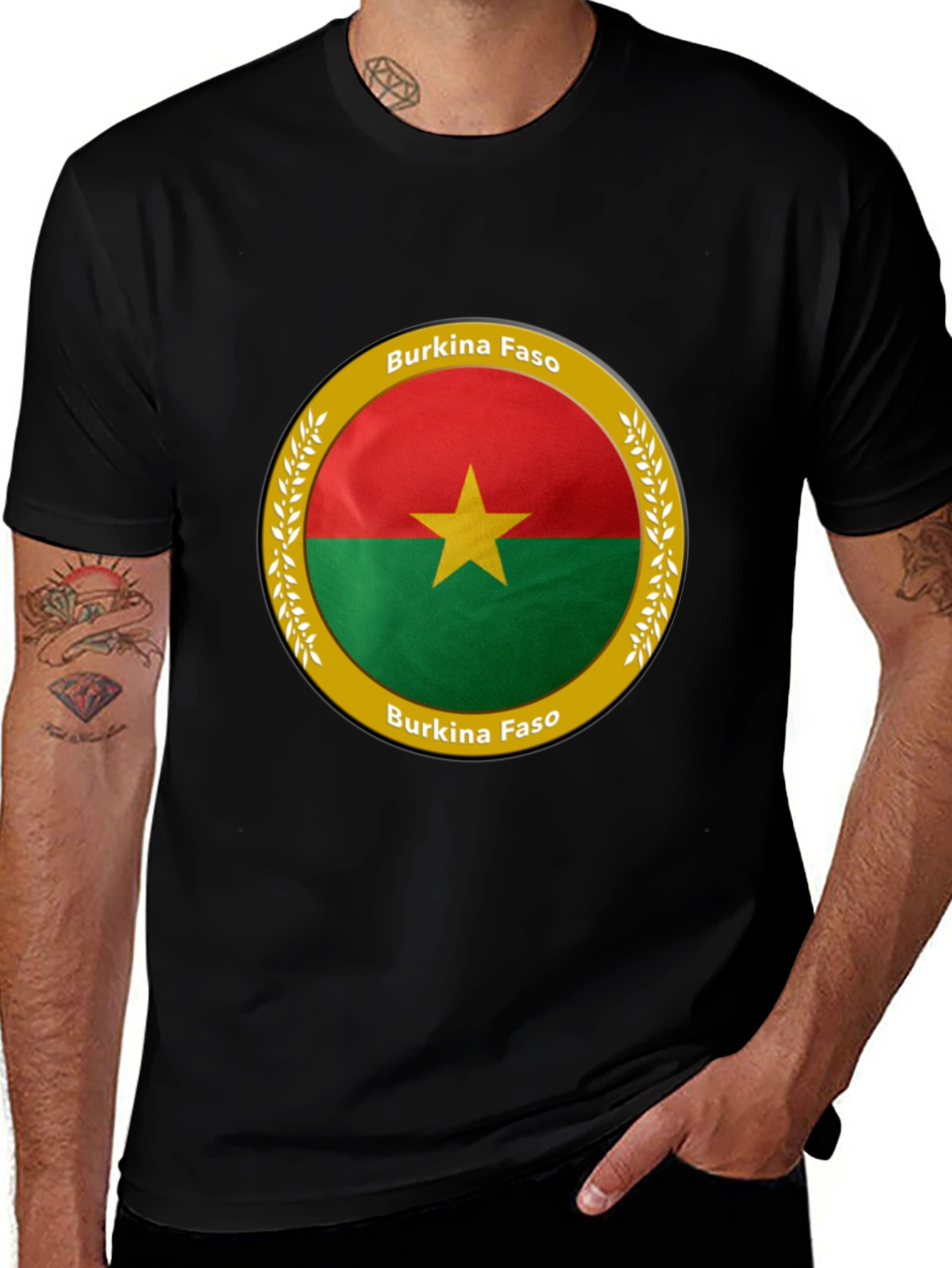 Variant 3 of Burkina Faso Flag T-Shirt