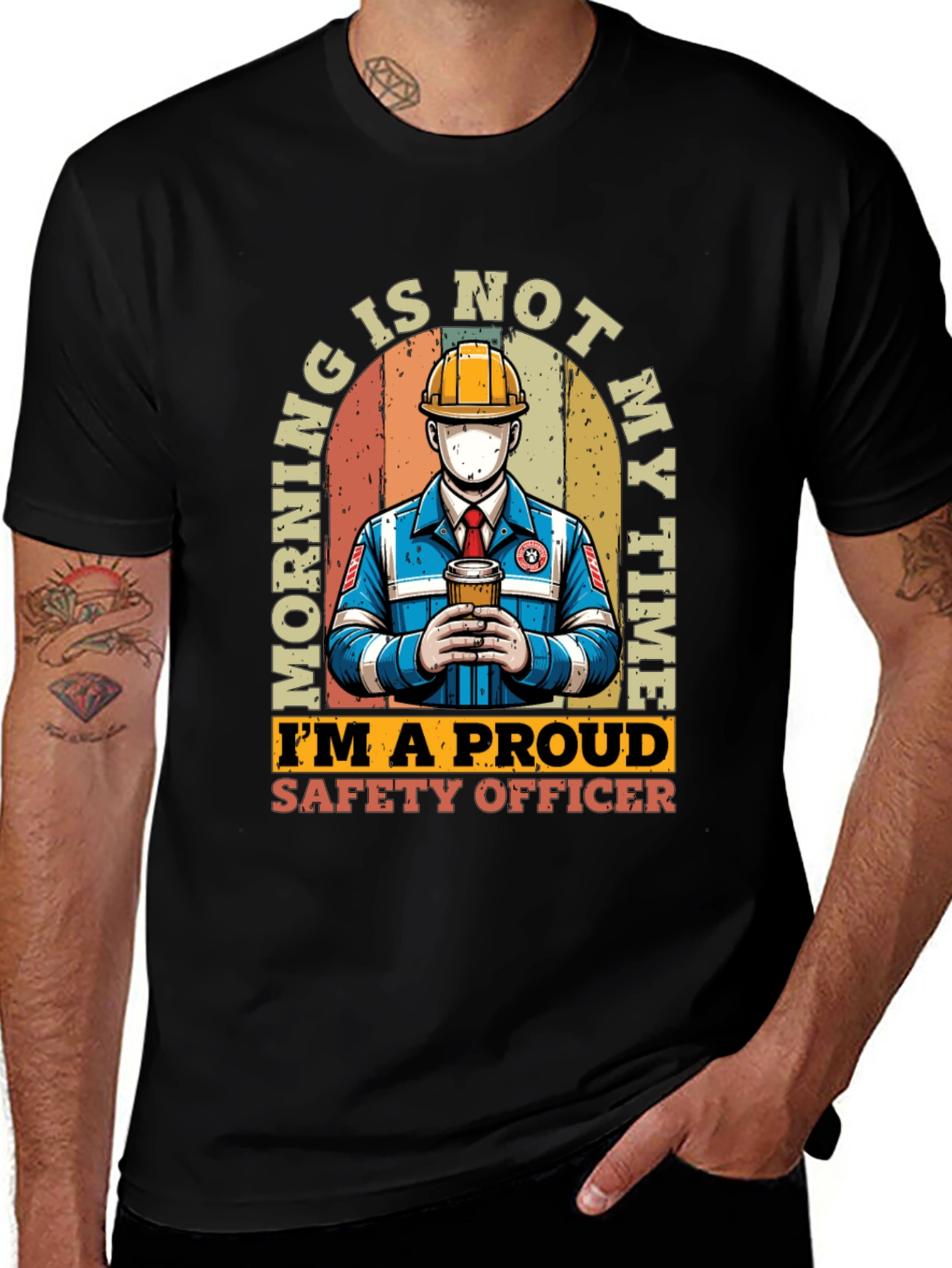 Variant 24 of Safety Officer T-Shirt: Morning Is Not My Time