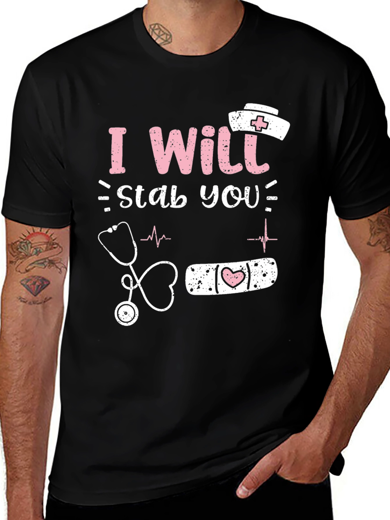 Variant 30 of I Will Stab You Nurse T-Shirt