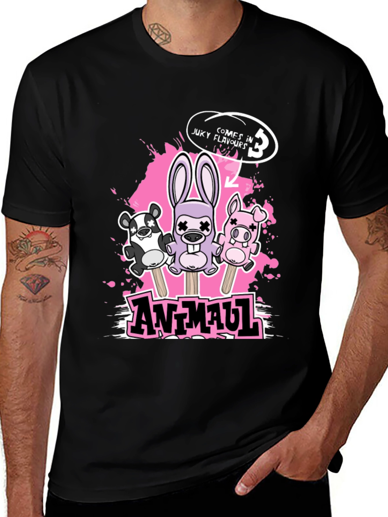 Variant 25 of Animal 3 Flavors Graphic T-Shirt