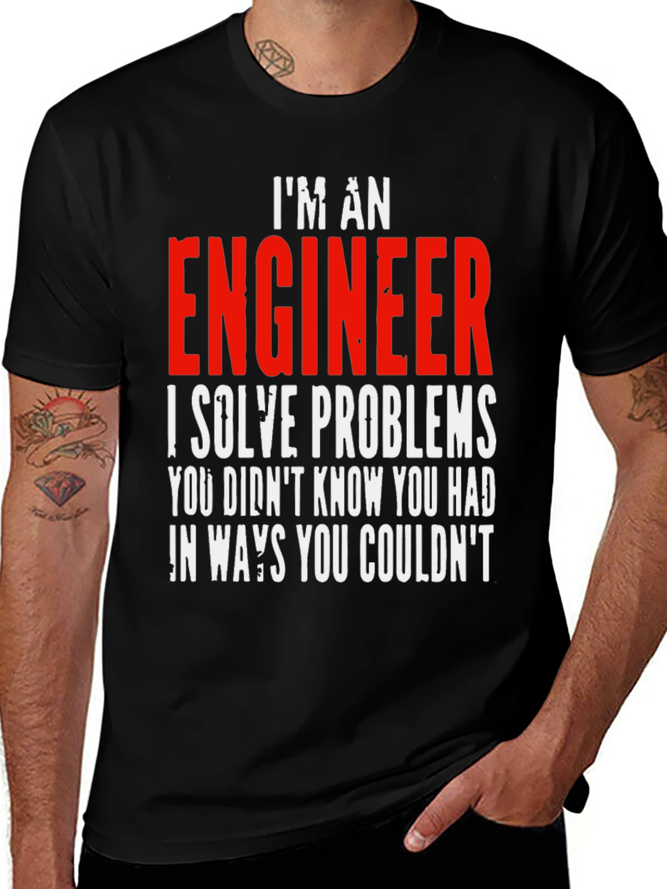 Variant 14 of I'm An Engineer T-Shirt - Solve Problems