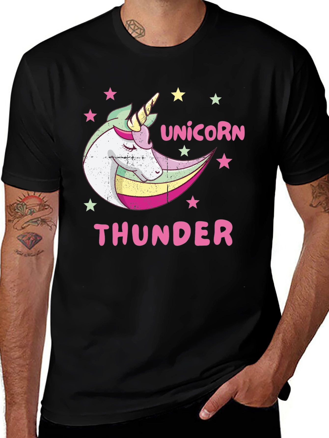 Variant 21 of Unicorn Thunder Graphic T-Shirt