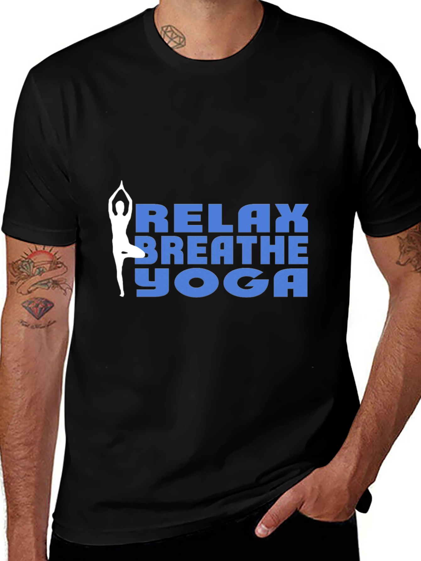 Variant 5 of Relax Breathe Yoga T-Shirt