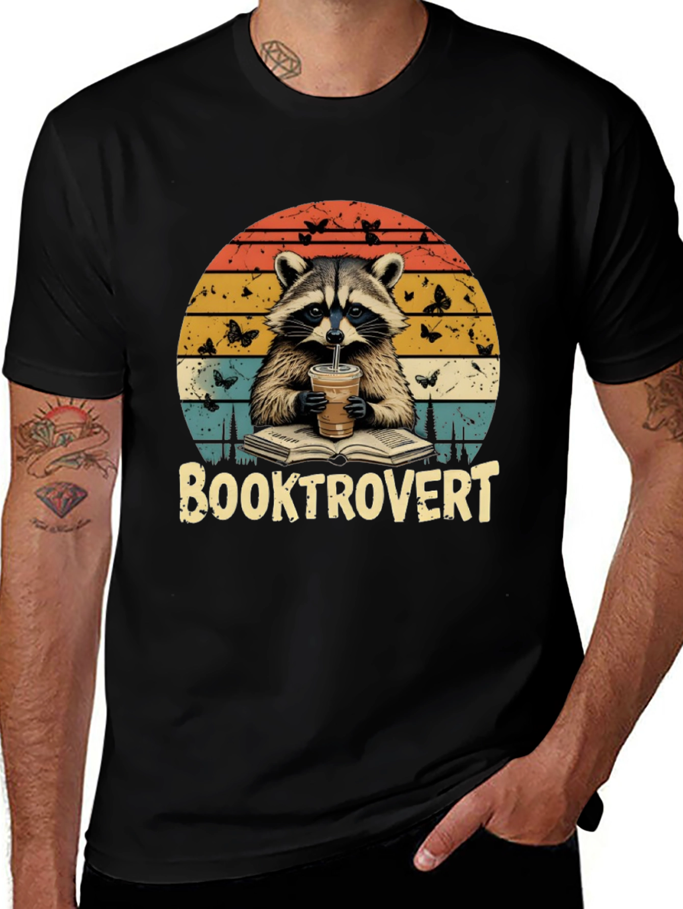 Booktrovert Raccoon T-Shirt - Unisex