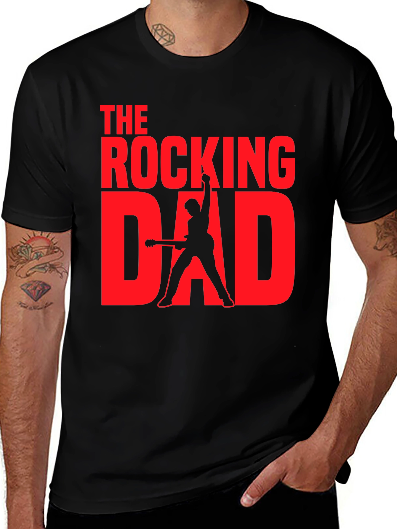 Rocking Dad Graphic Tee - Black