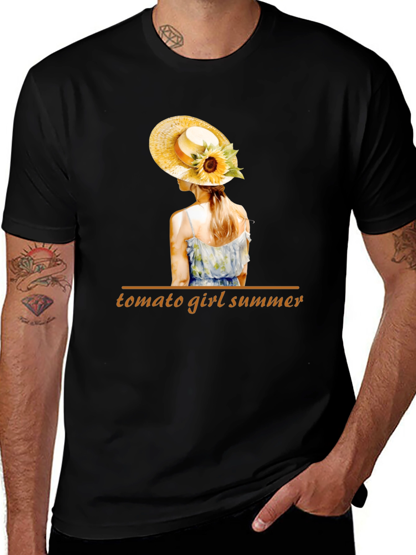 Black Tomato Girl Summer Graphic Tee main image