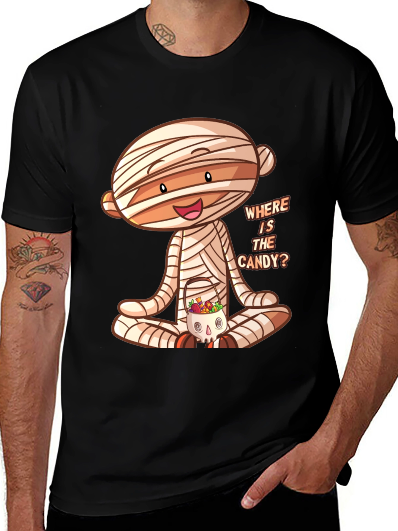 Halloween Mummy Candy T-Shirt