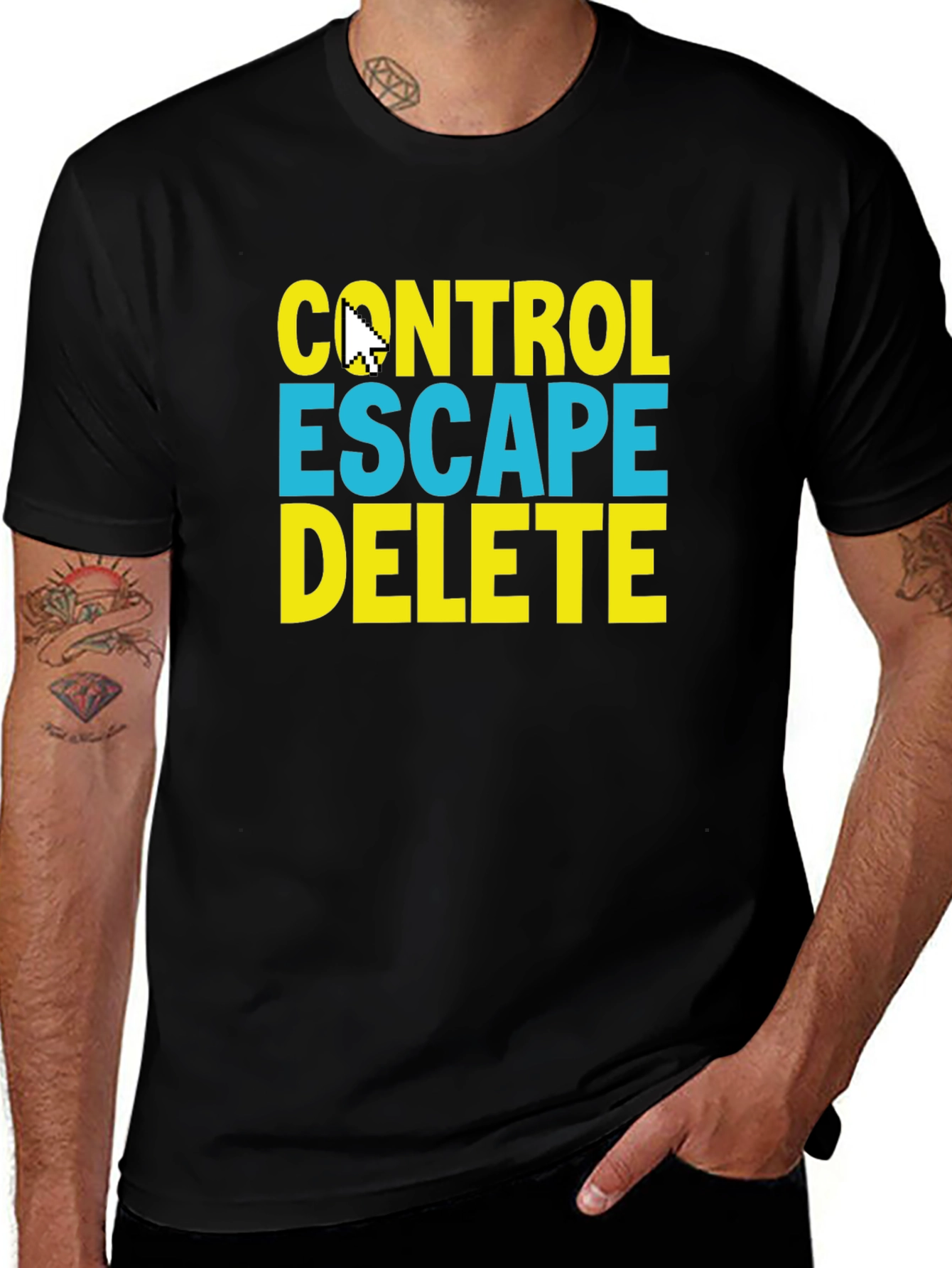 Control Escape Delete T-Shirt - Gamer Programmer Gift