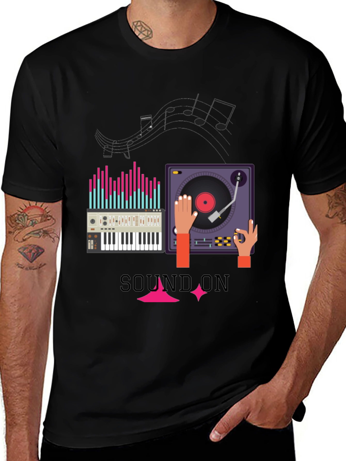 Variant 18 of Sound On DJ Graphic Tee