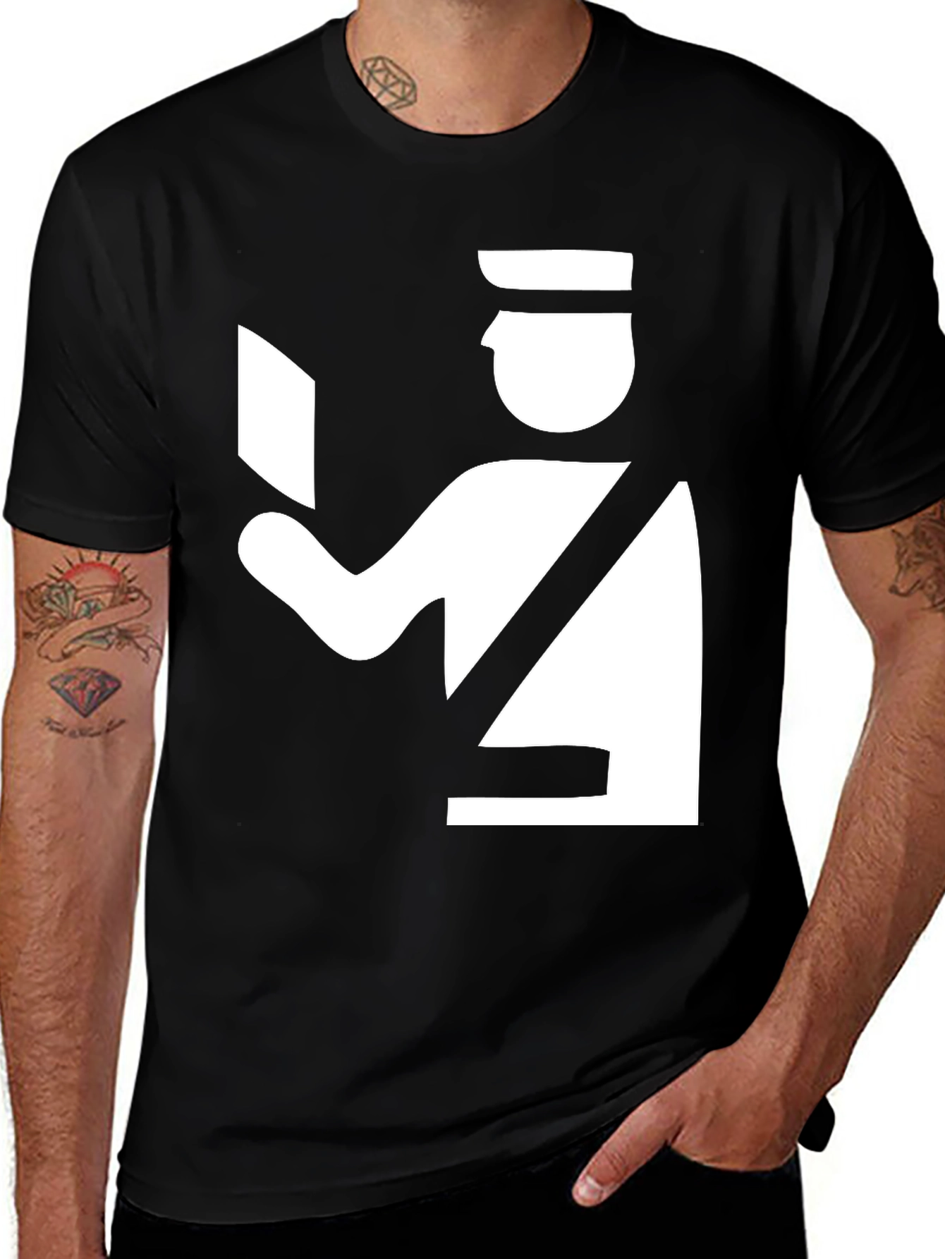 Variant 17 of Customs Officer Graphic T-Shirt