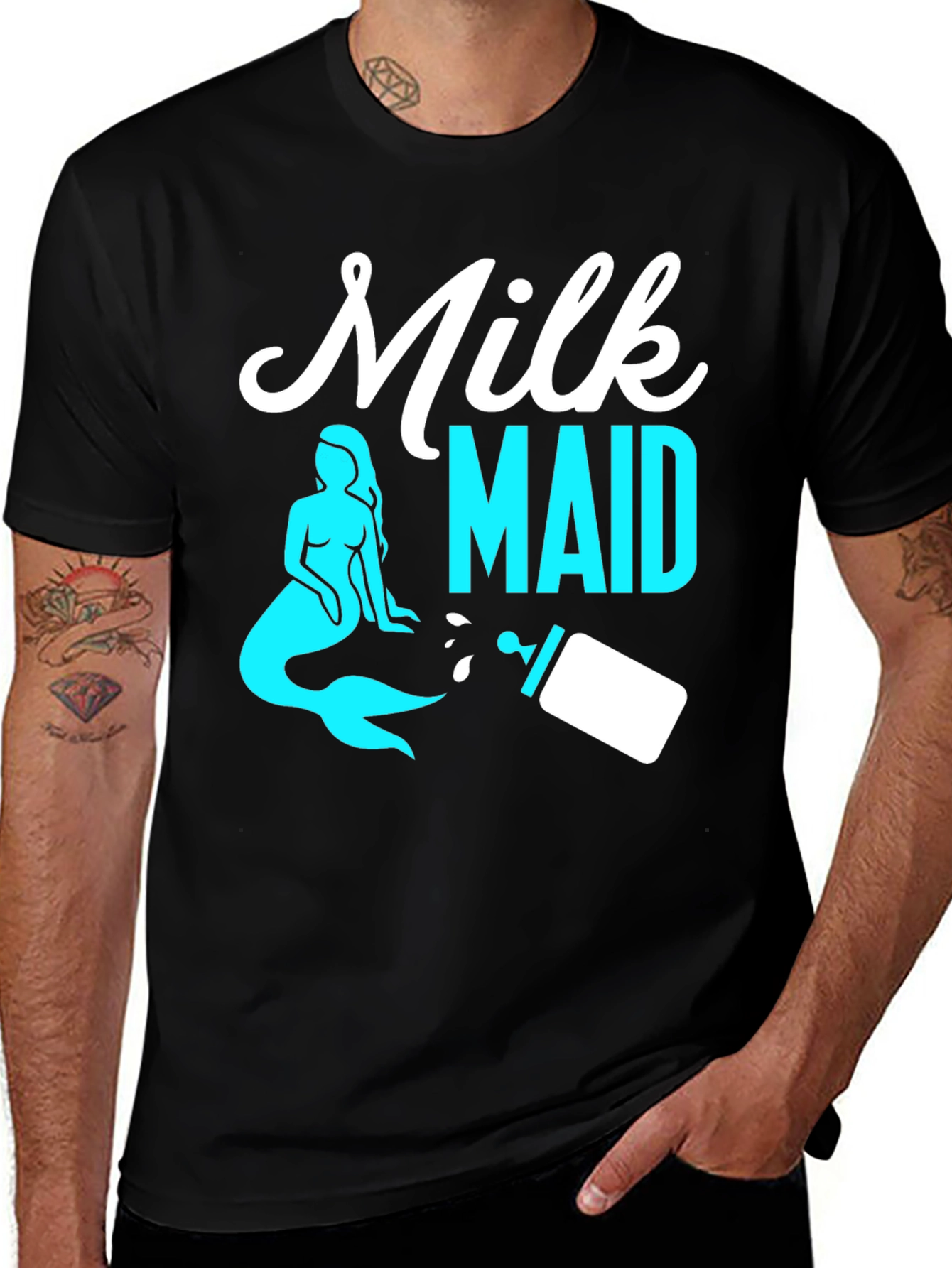 Variant 4 of Milk Maid Graphic Tee - Funny Parent Shirt