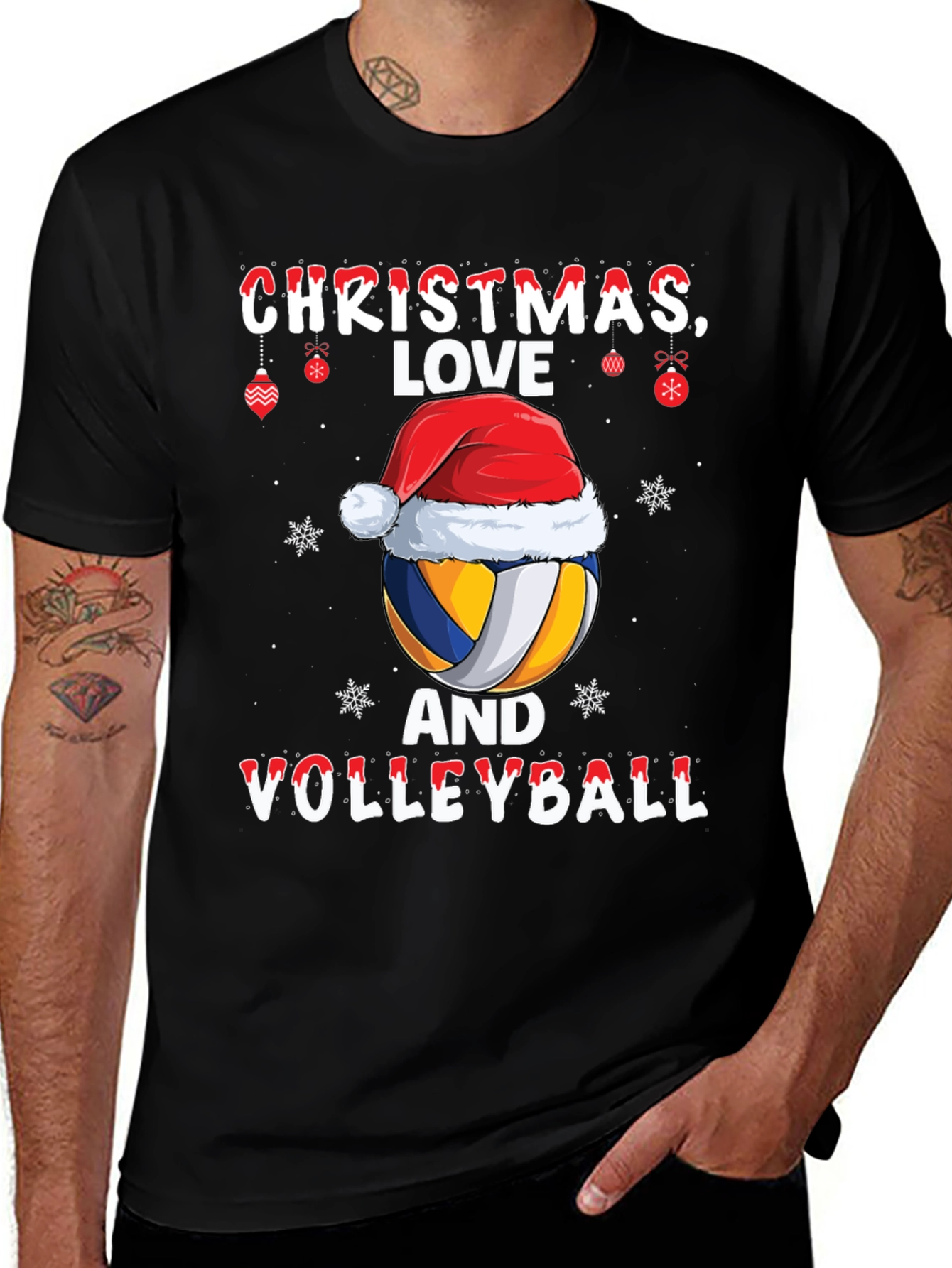 Variant 3 of Christmas Volleyball Love T-Shirt