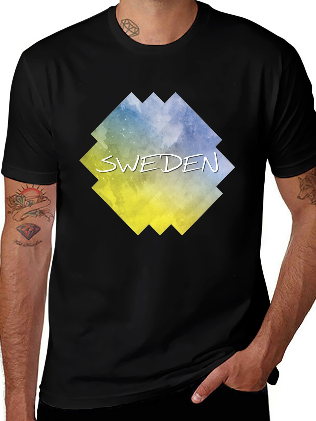 Variant 29 of Sweden Flag T-Shirt - Stylish Nation Pride Tee