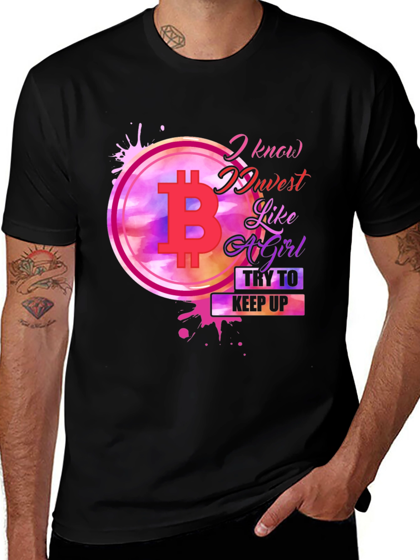 Invest Like a Girl Bitcoin T-Shirt