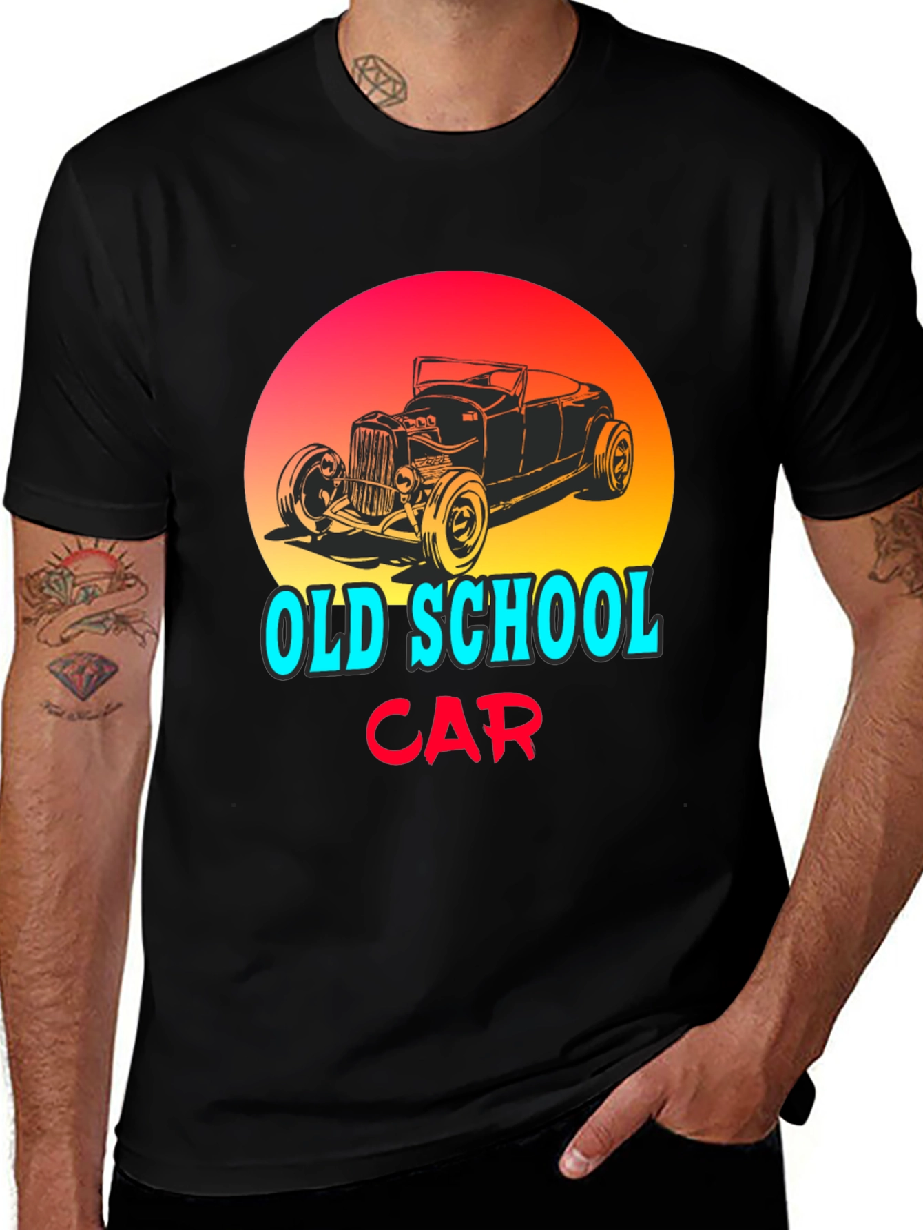 Variant 10 of Old School Car Graphic T-Shirt