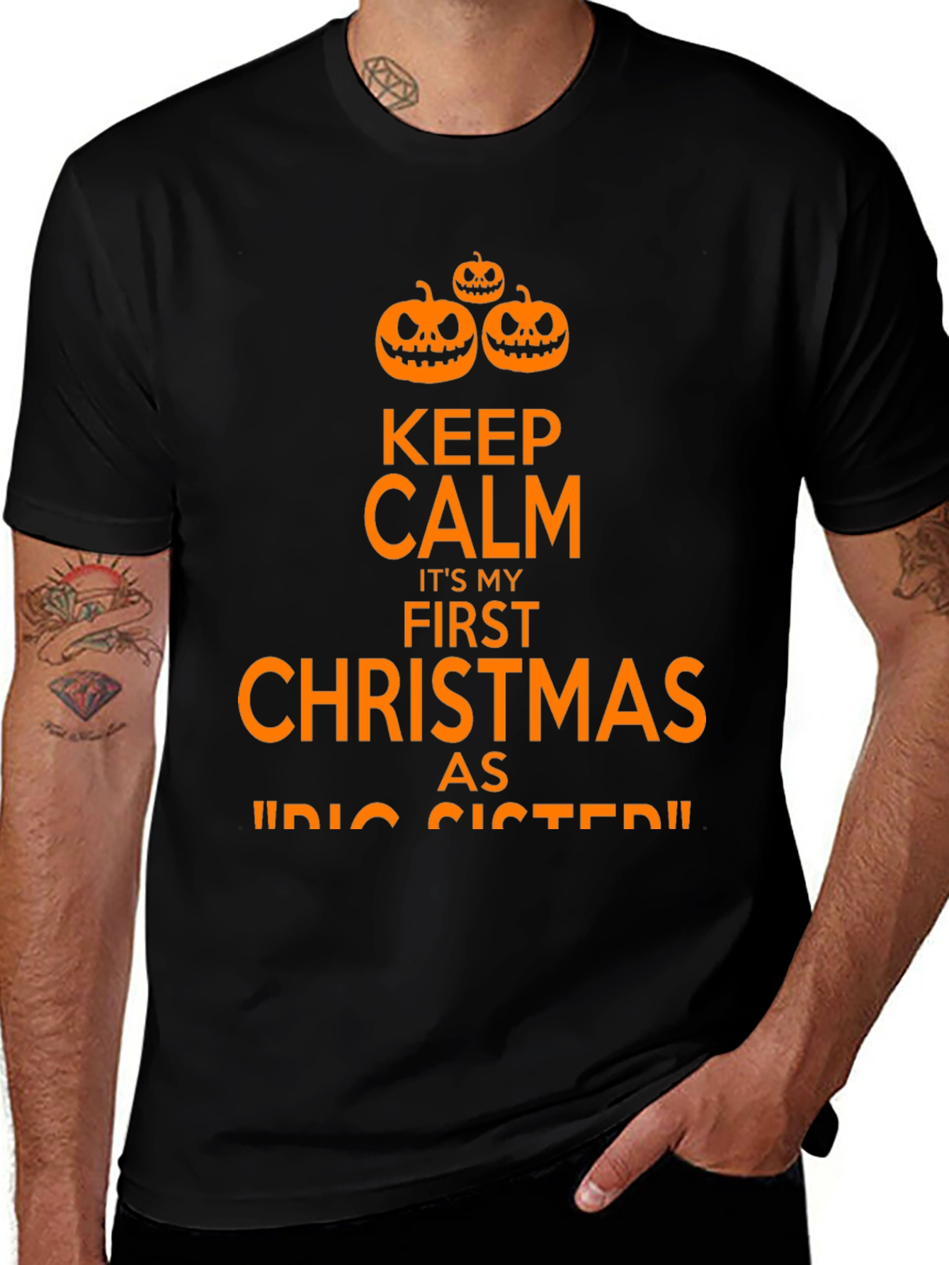 Keep Calm First Christmas Big Sister T-Shirt