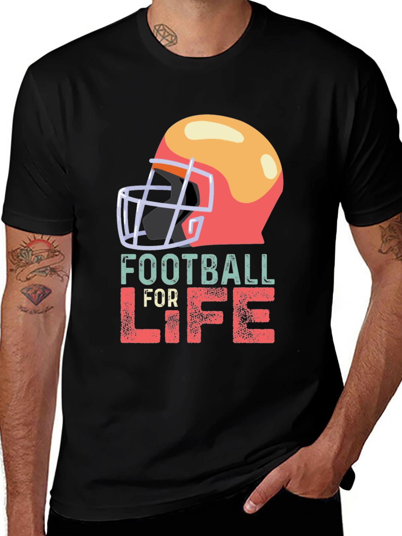 Football For Life Graphic T-Shirt