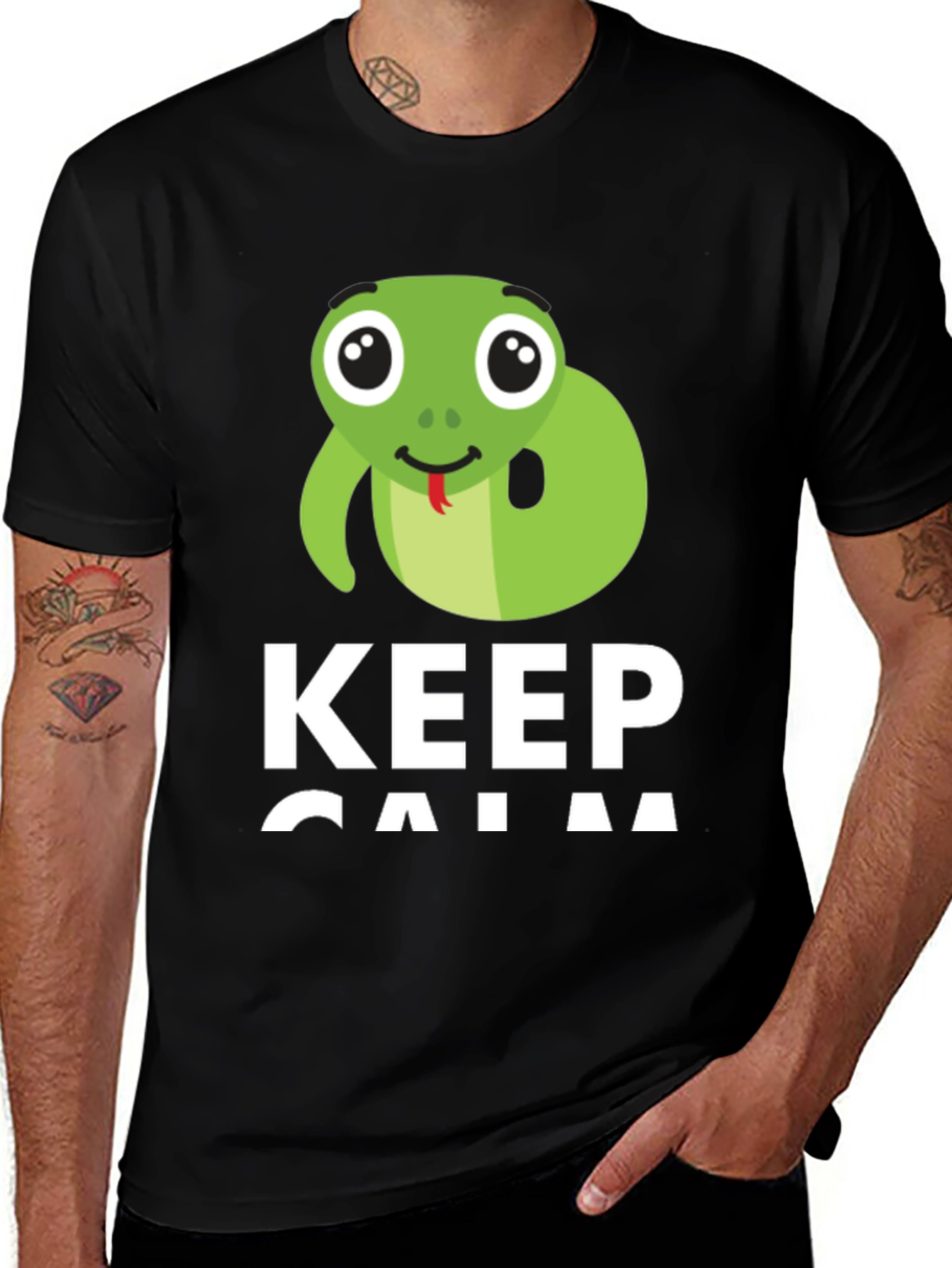 Variant 15 of Keep Calm Snake T-Shirt