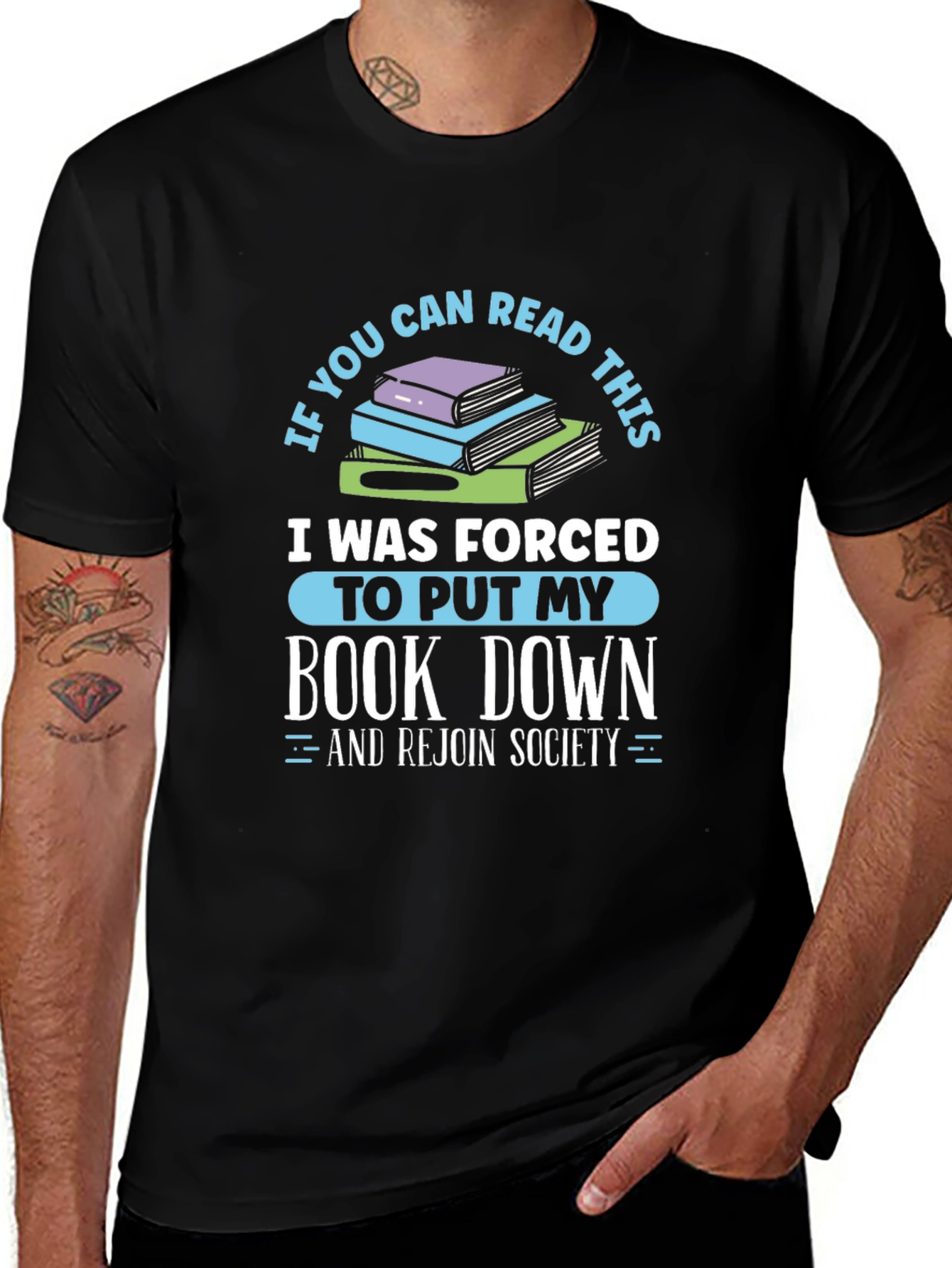 Variant 12 of Forced to Put My Book Down T-Shirt