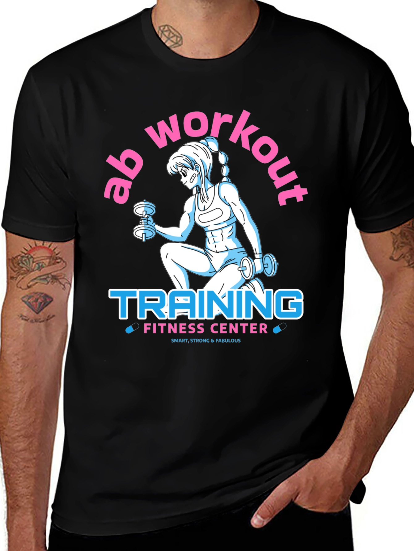 Variant 28 of Ab Workout Training Fitness Center T-Shirt