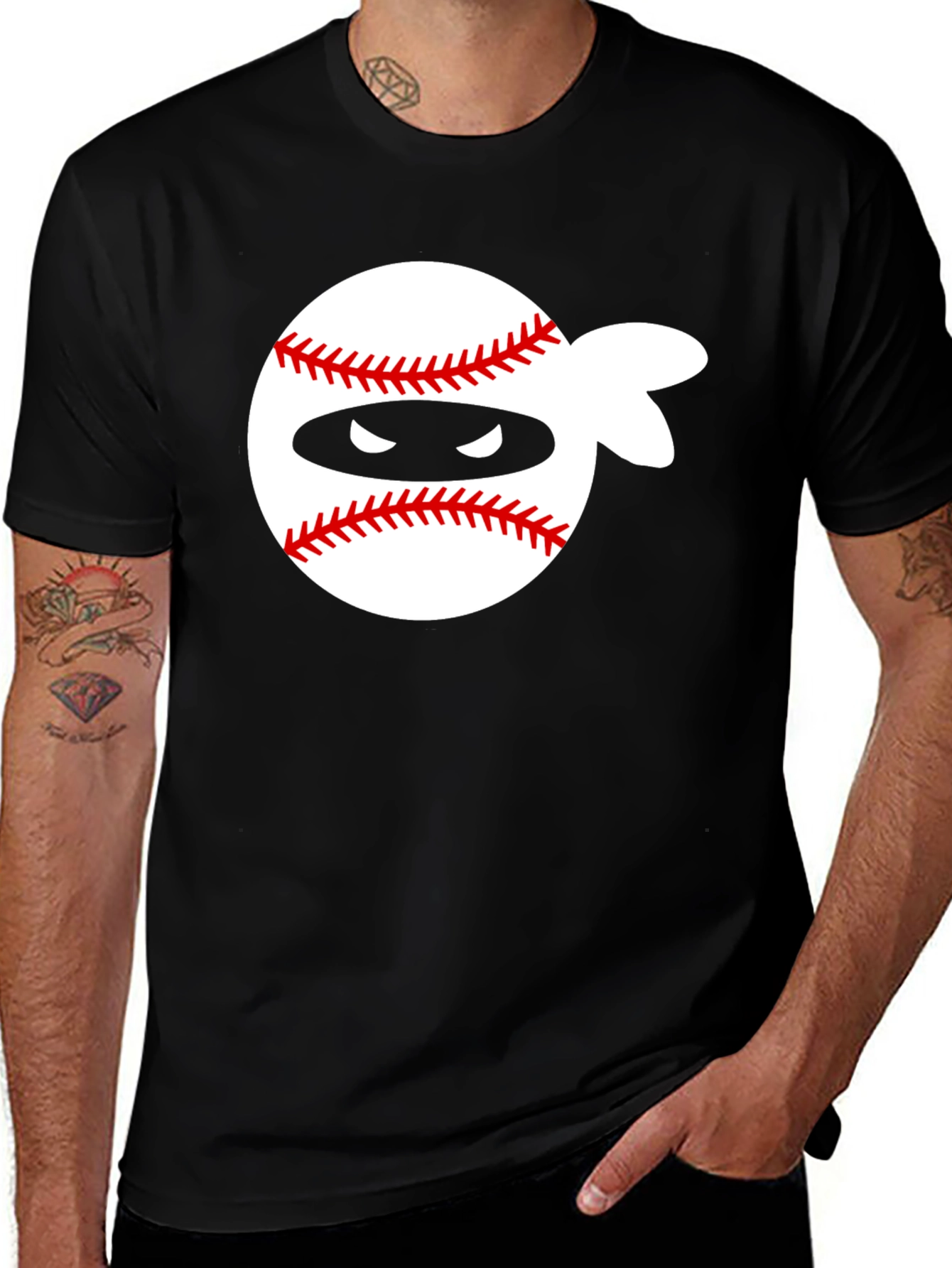 Variant 20 of Baseball Ninja T-Shirt - Cool Graphic Tee