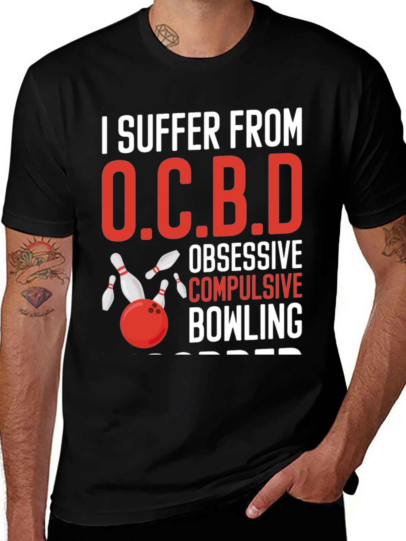 Variant 23 of Funny OCBD Bowling T-Shirt