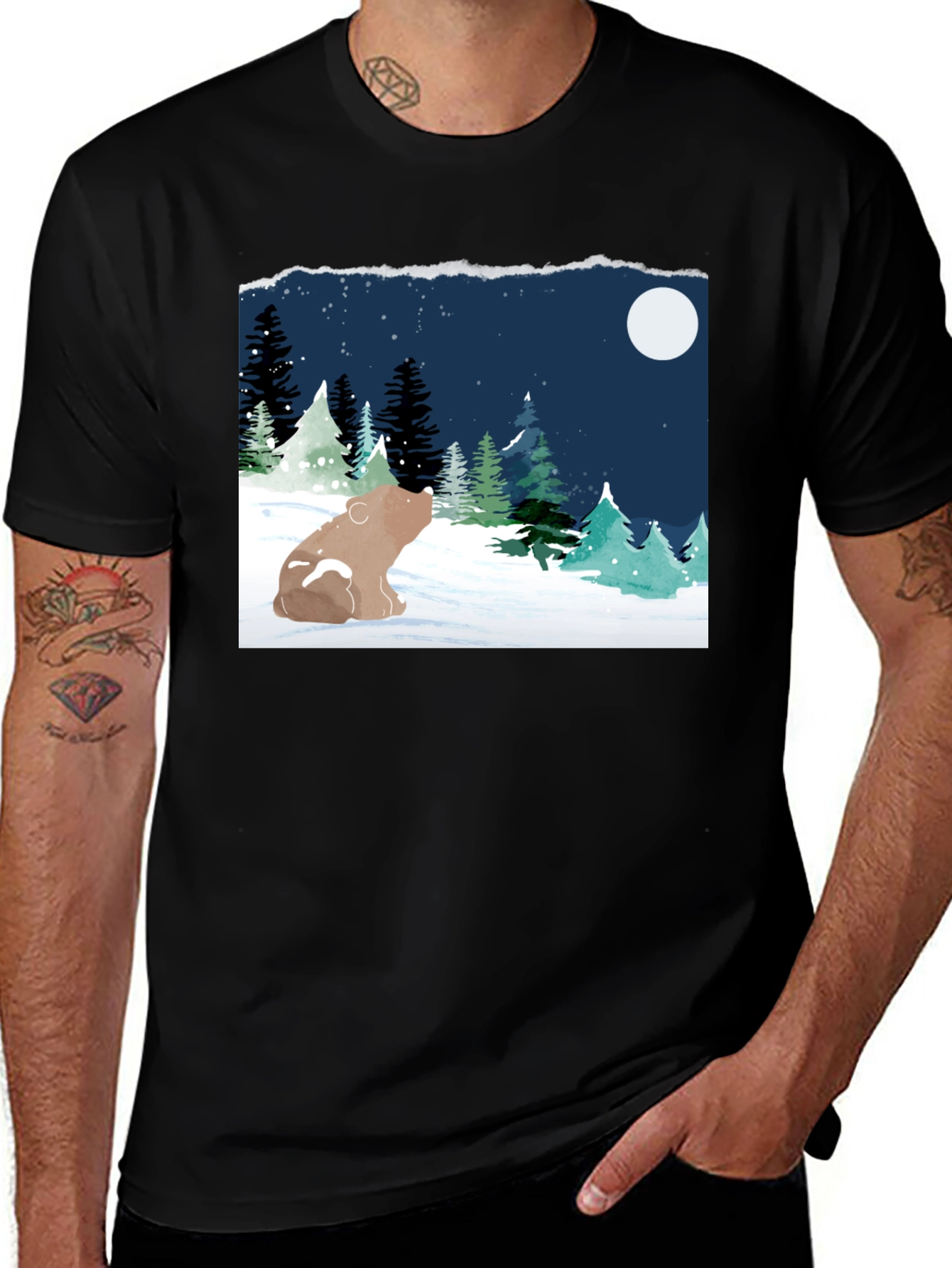 Variant 27 of Winter Bear Graphic Tee