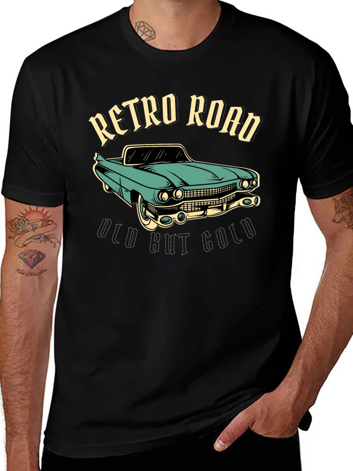 Variant 4 of Retro Road T-Shirt, Classic Car Tee