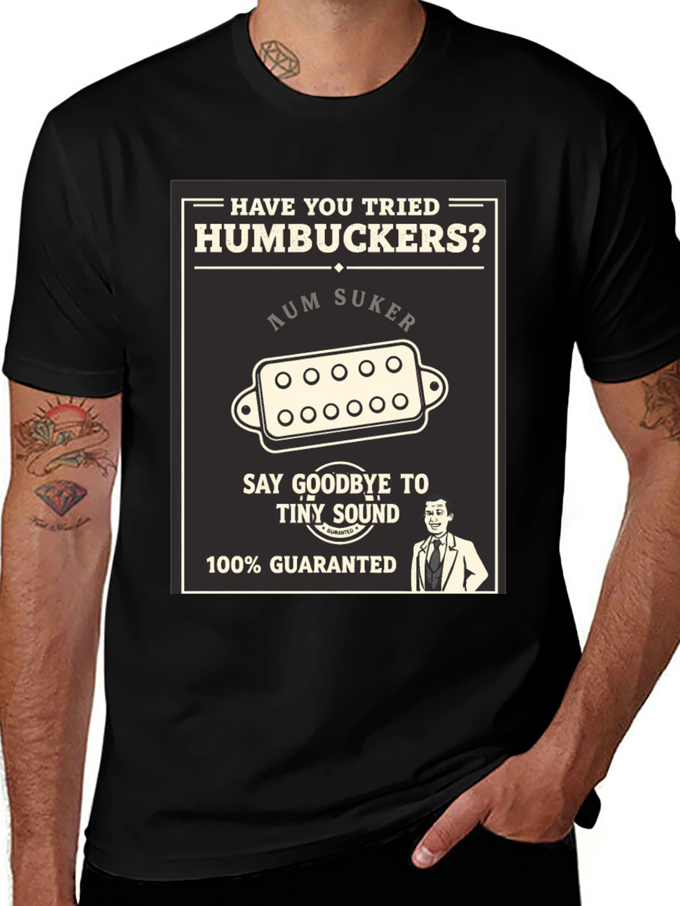 Humbucker T-Shirt: Guitar Pickup Humor