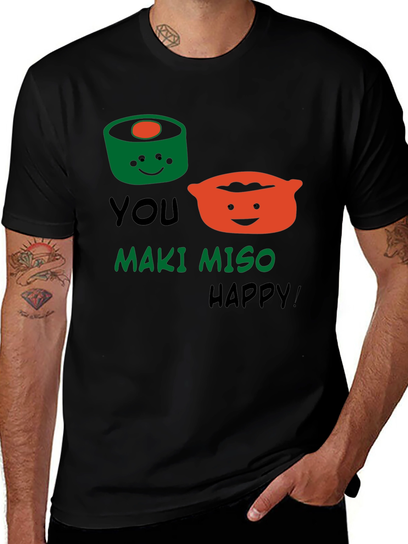 Variant 8 of You Maki Miso Happy T-Shirt Funny Sushi Pun Tee