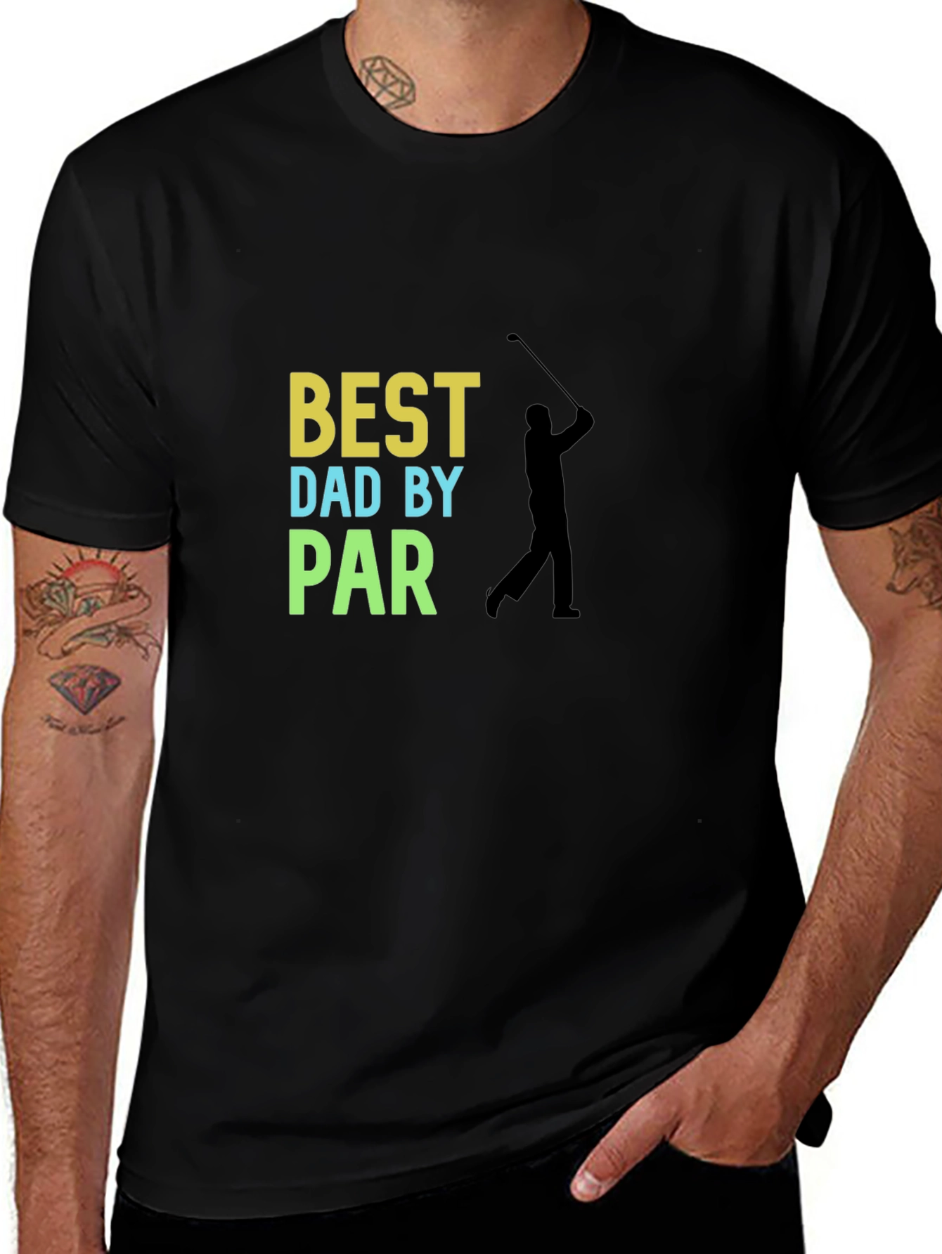 Variant 8 of Best Dad By Par Golf T-Shirt - Gift for Golf Dad