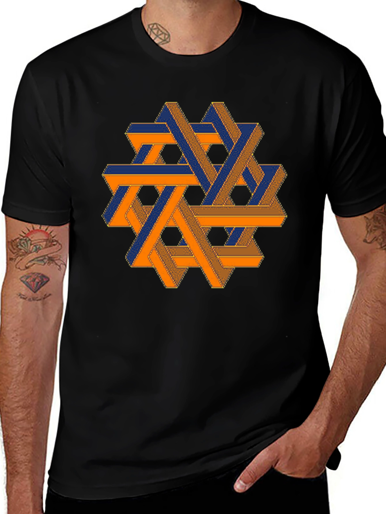 Variant 28 of Geometric Illusion Graphic Tee