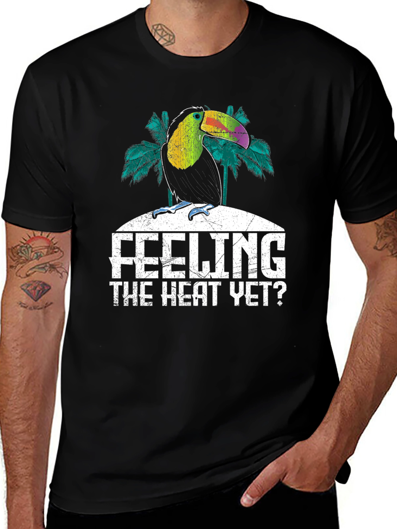 Variant 9 of Toucan Tee: Feeling The Heat Summer Shirt