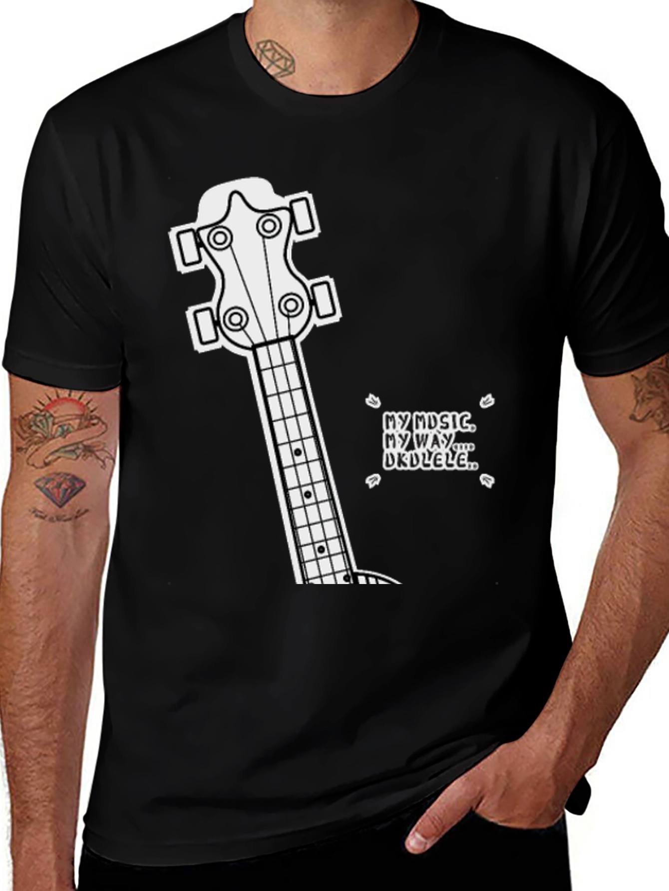 Variant 17 of Ukulele Music T-Shirt - My Music, My Way