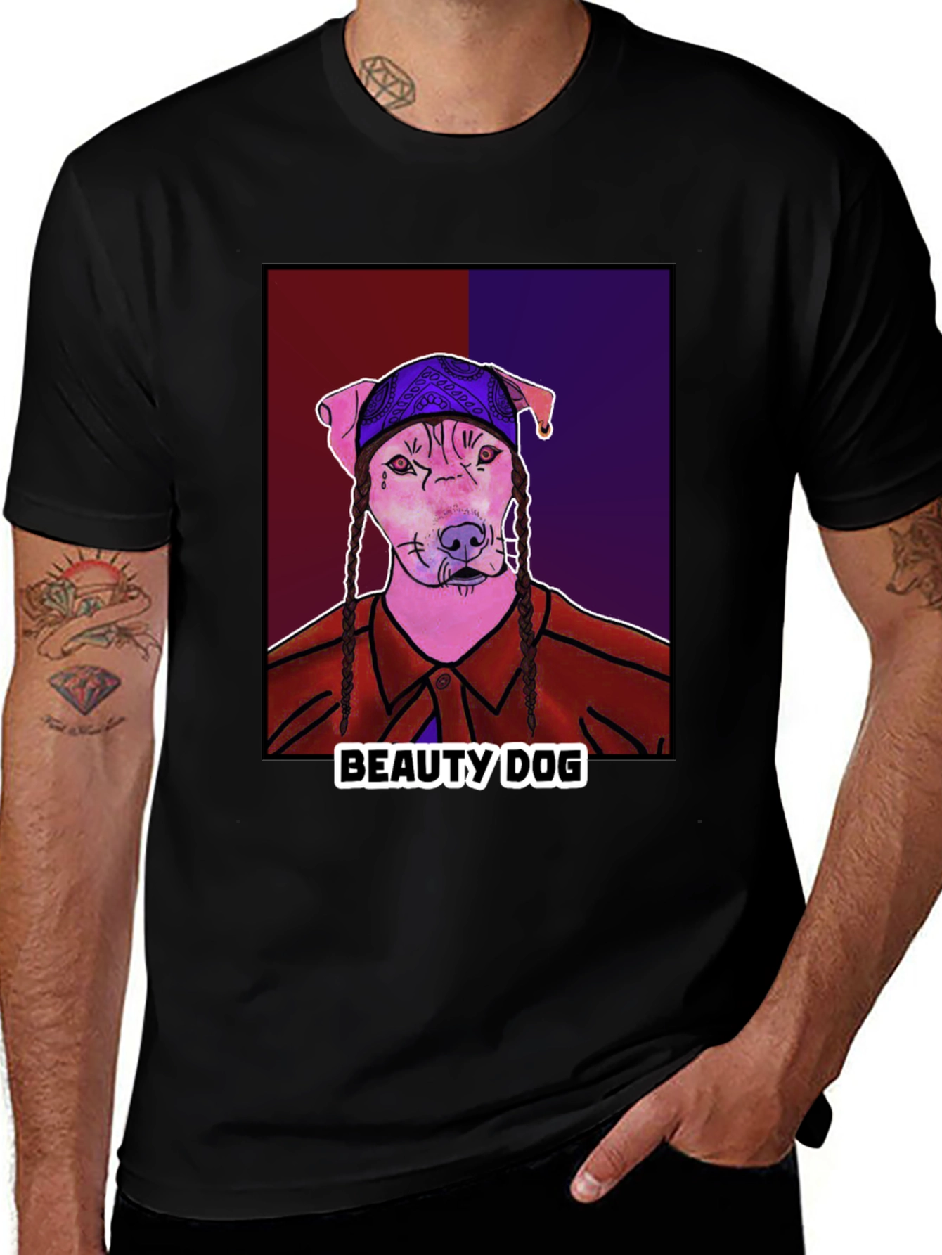 Variant 4 of Beauty Dog Graphic T-Shirt