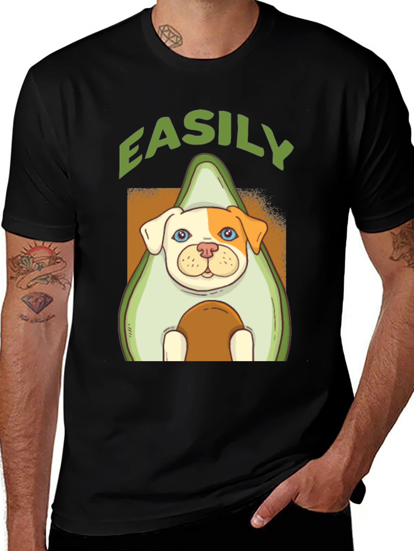 Variant 24 of Easily Distracted By Dogs and Avocados T-Shirt