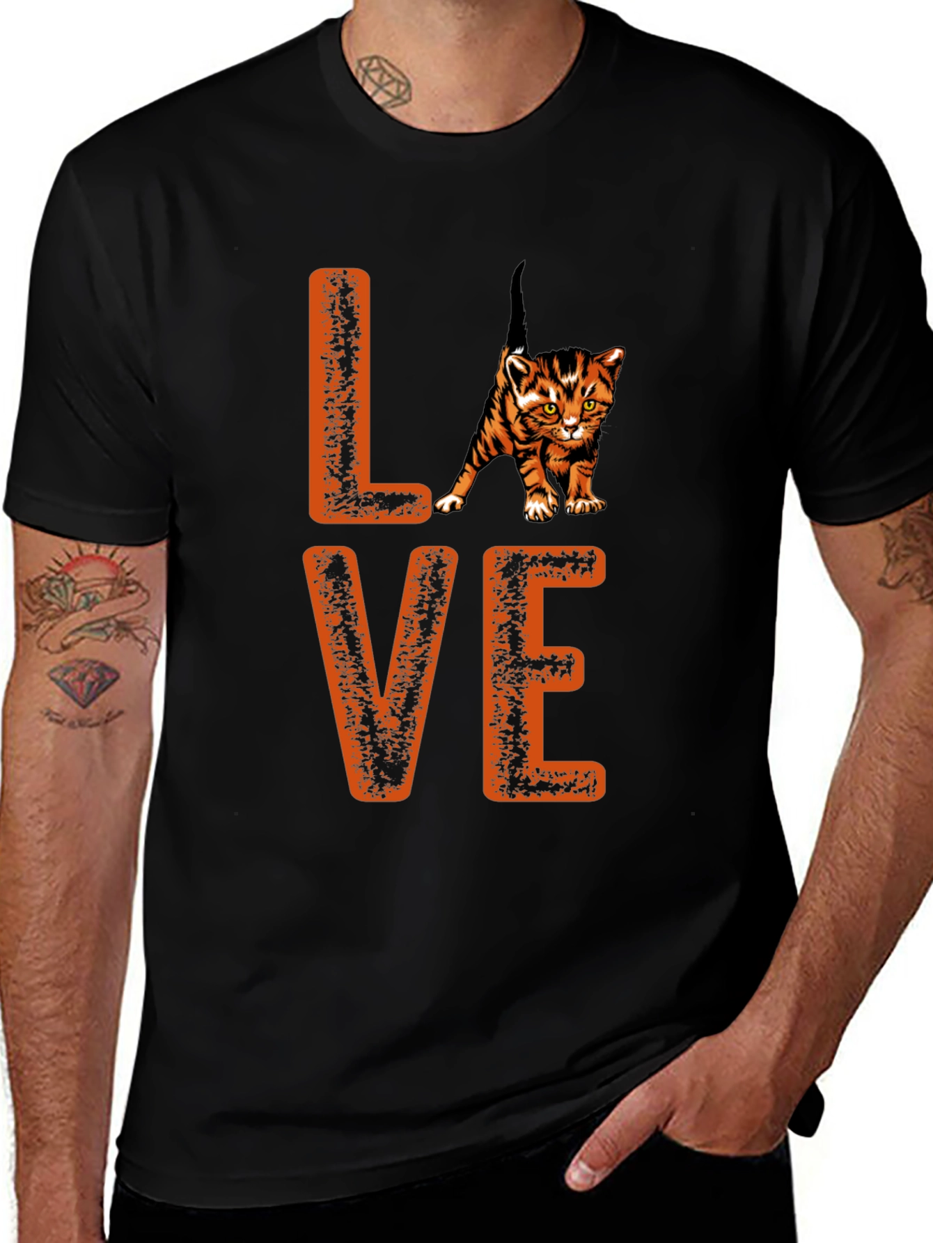 Variant 13 of Cute Kitten Love Graphic T-Shirt
