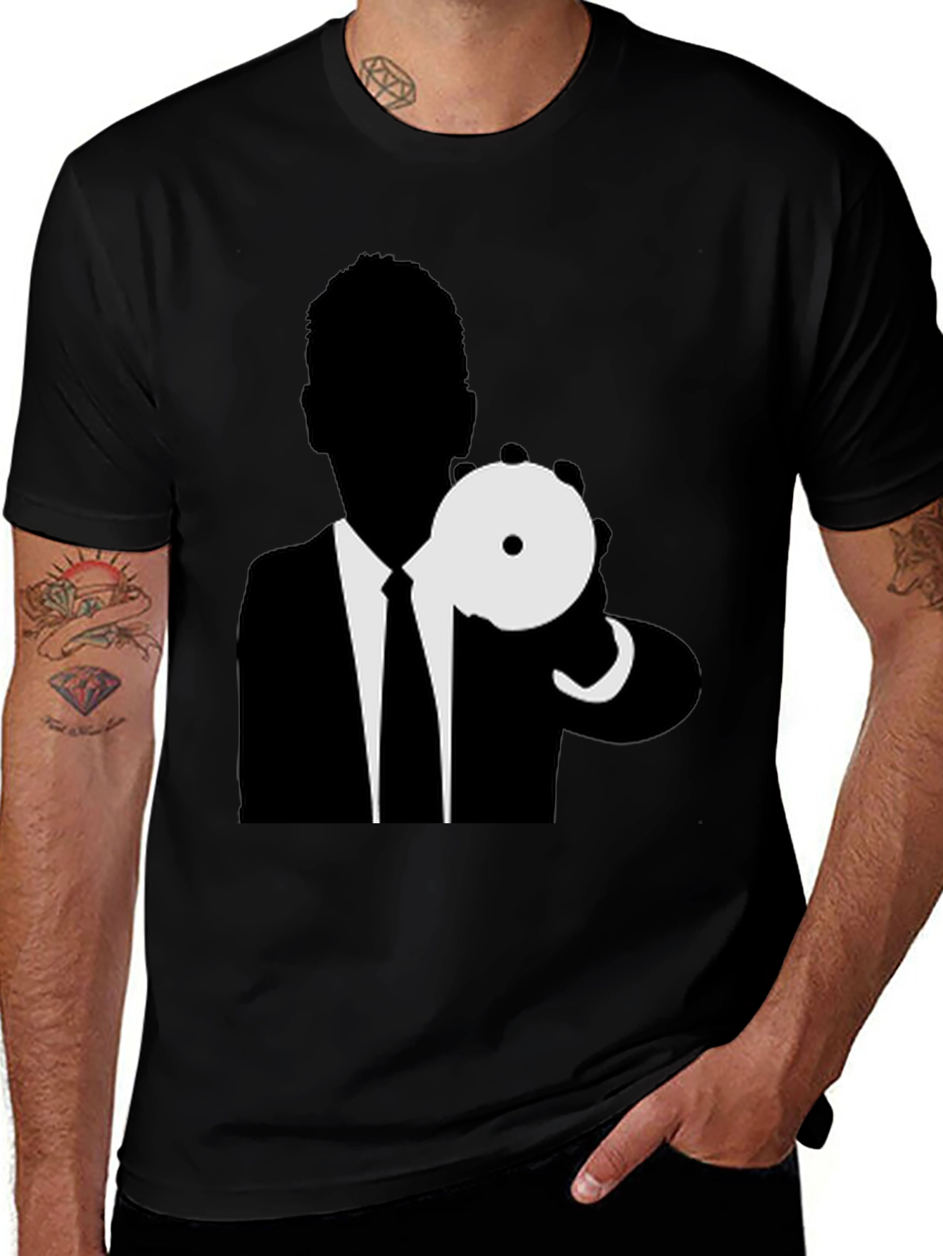 Variant 12 of Men in Black Graphic Tee - Black