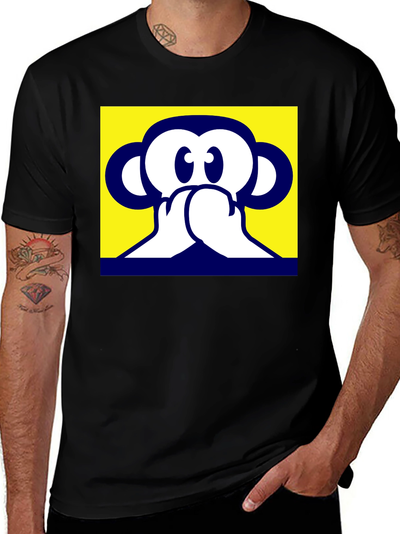 Variant 10 of Hear No Evil Monkey Graphic T-Shirt