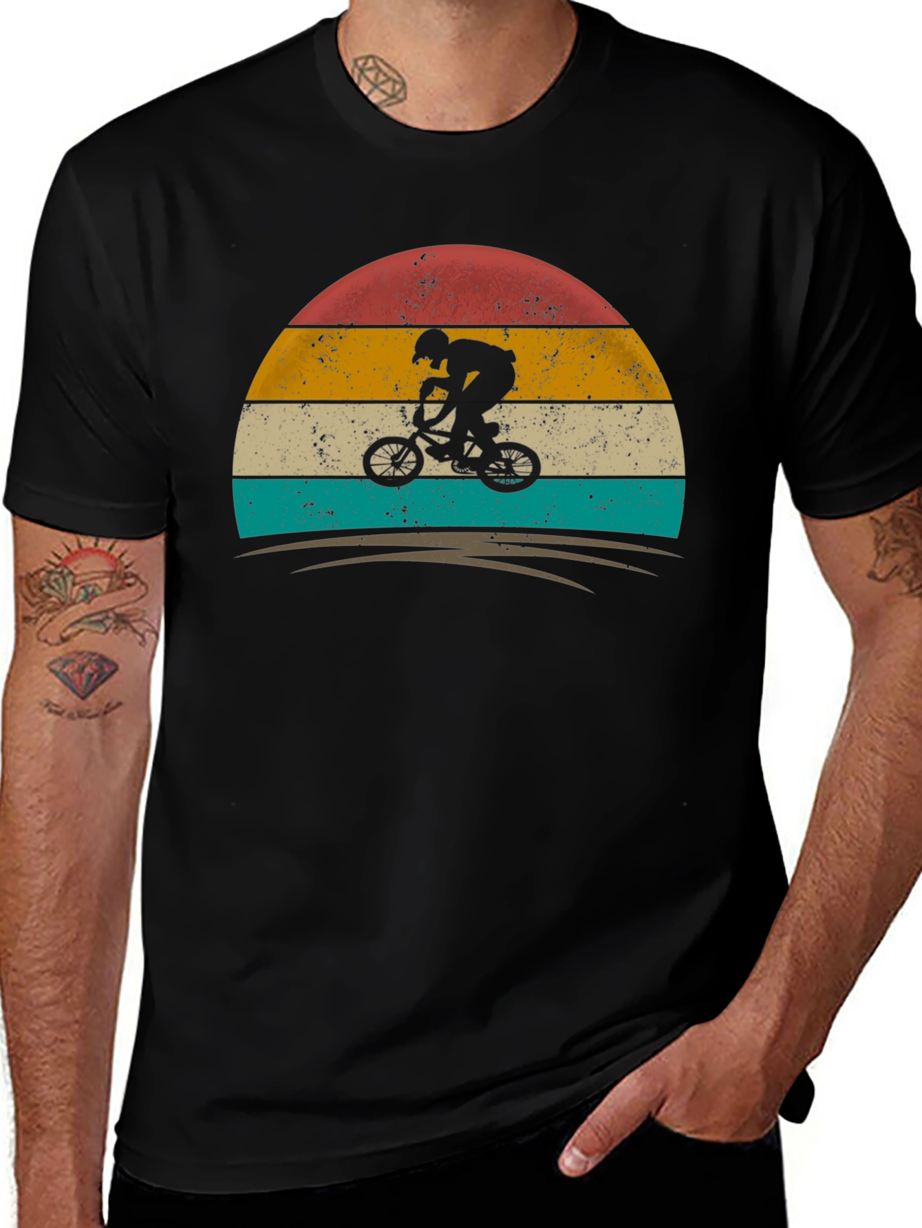 Vintage BMX Sunset Graphic Tee