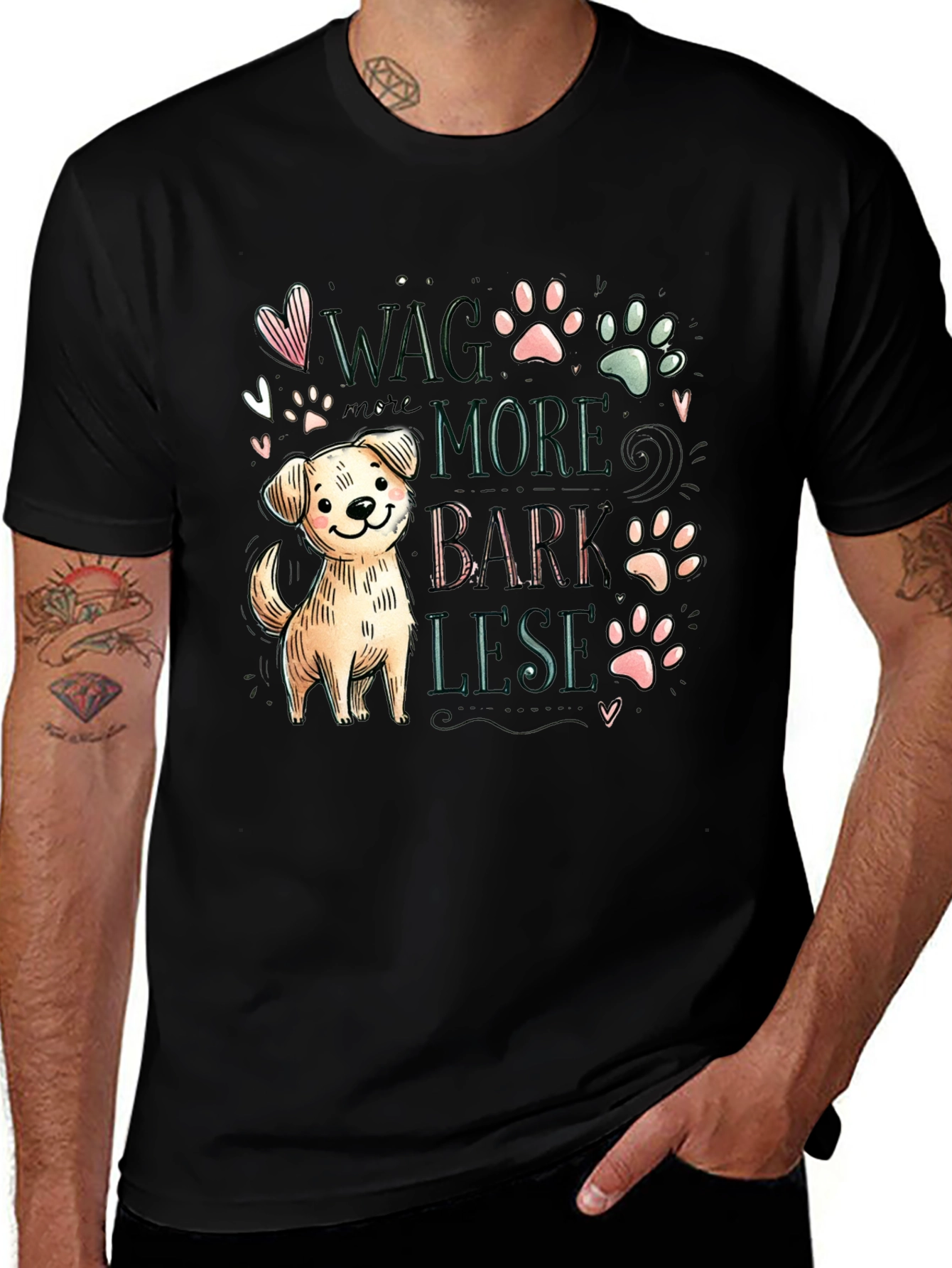 Variant 29 of Wag More Bark Less Dog T-Shirt