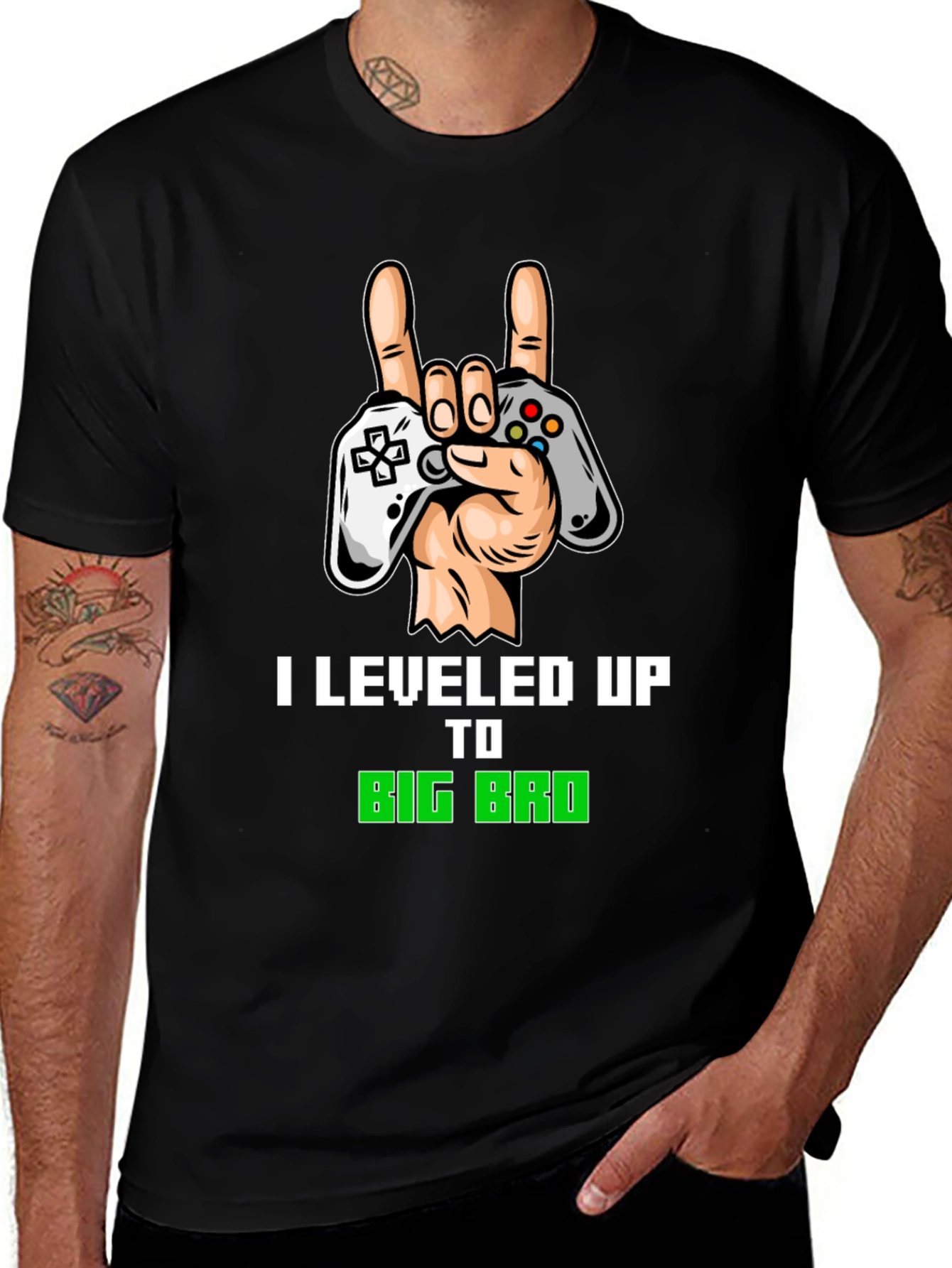 Variant 16 of I Leveled Up To Big Bro Gamer T-Shirt