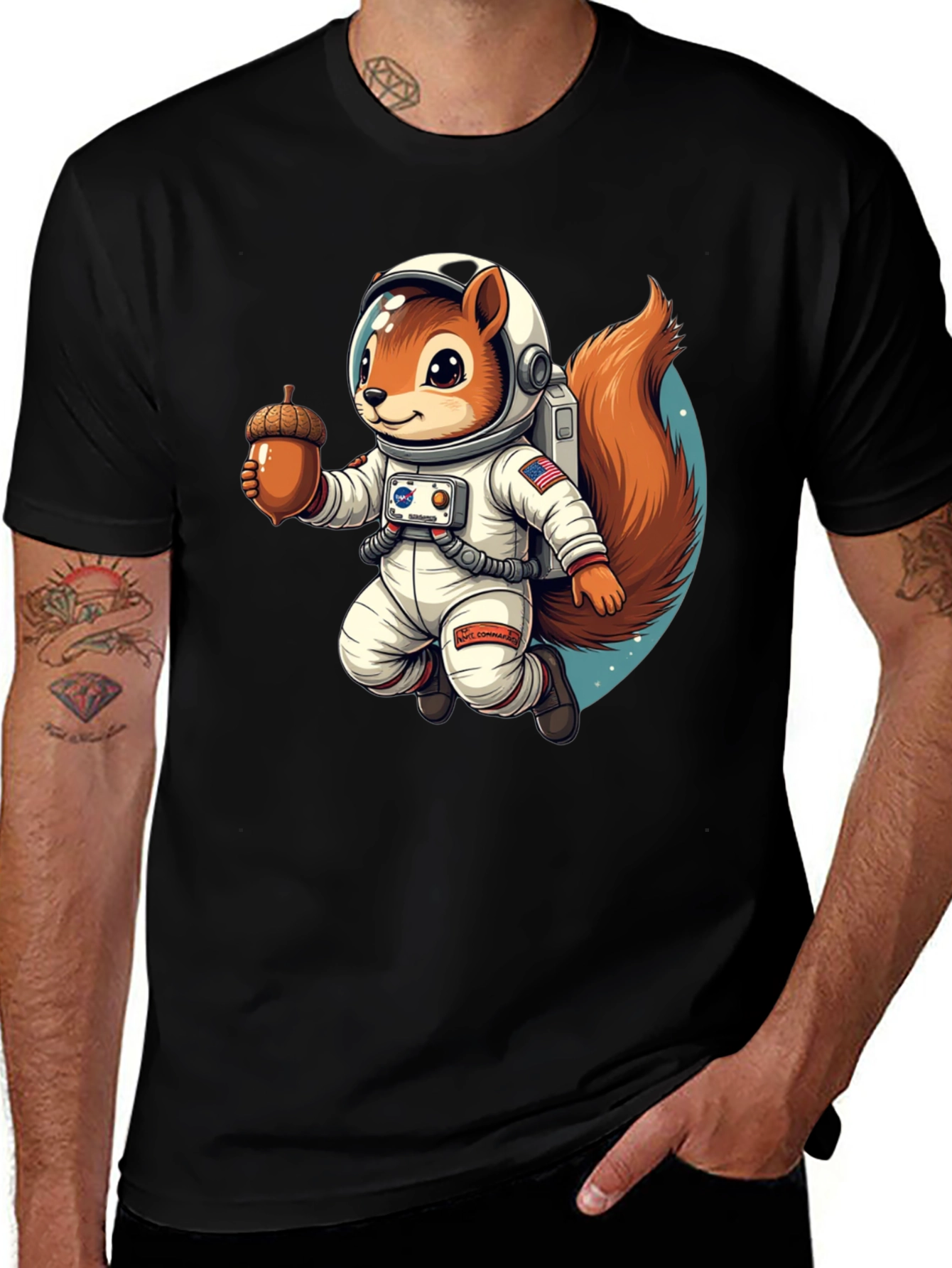 Variant 16 of Squirrel Astronaut T-Shirt - Space Nut!