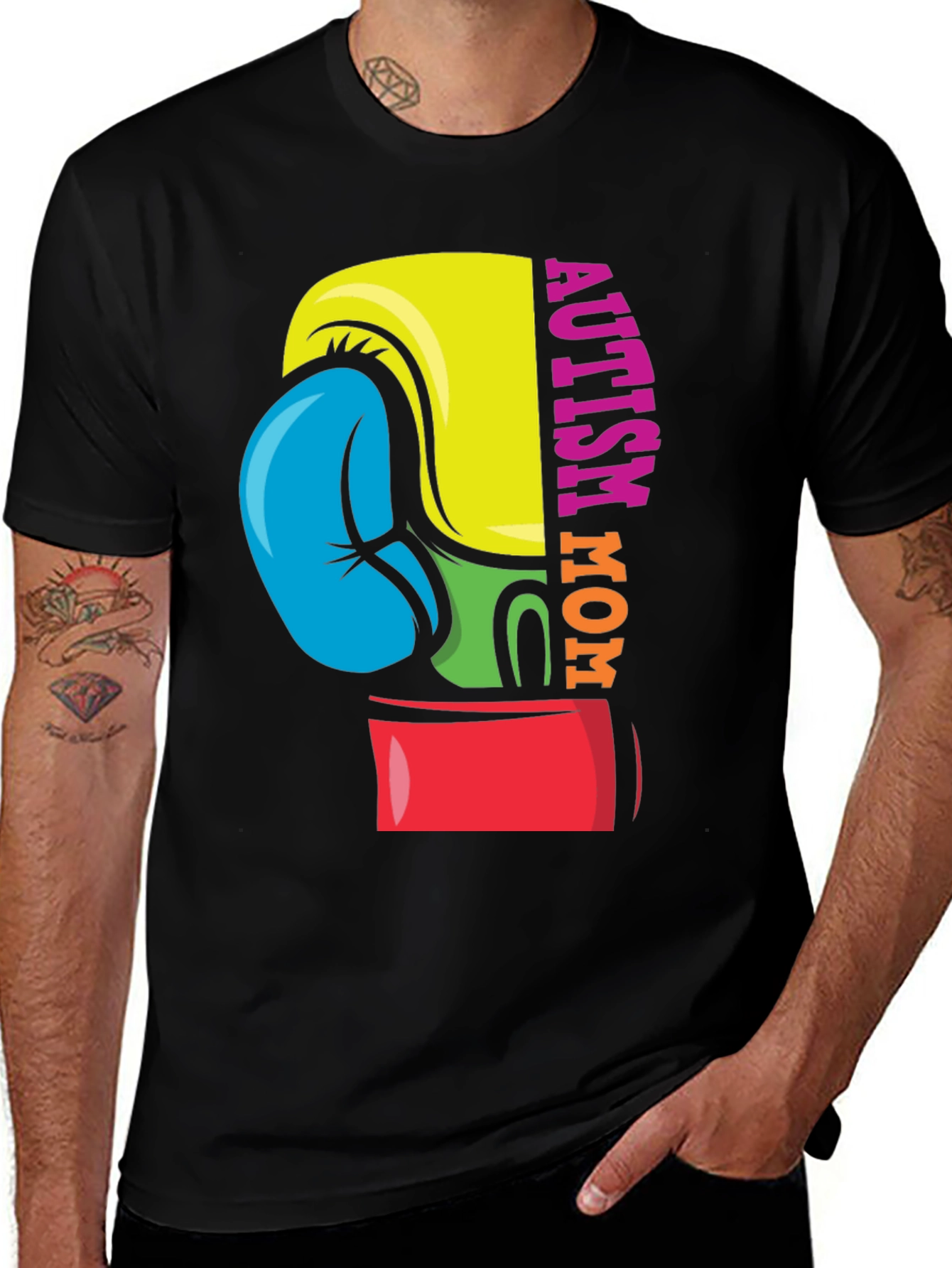 Autism Mom Boxing Glove T-Shirt