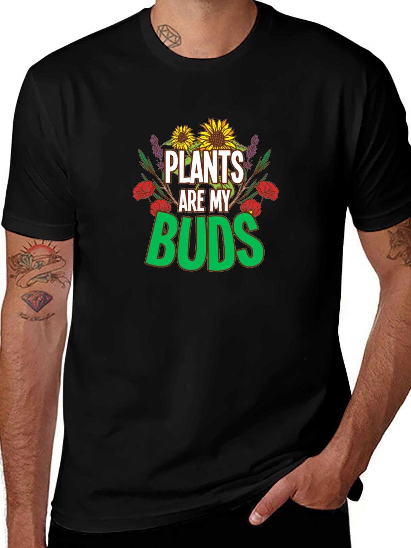 Variant 7 of Plants are my Buds T-Shirt