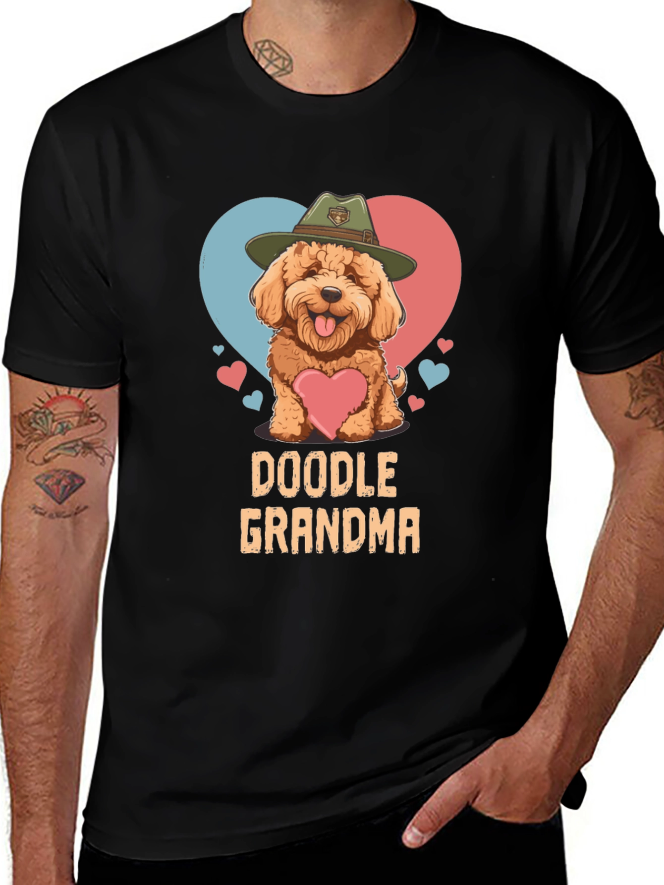 Doodle Grandma T-Shirt - Cute Dog Lover Tee
