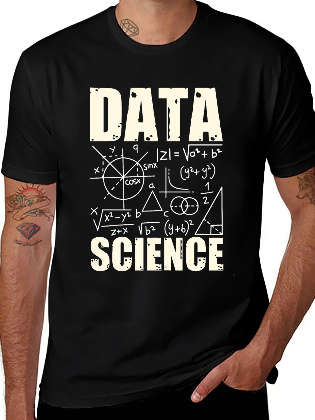 Data Science Formula Black T-Shirt