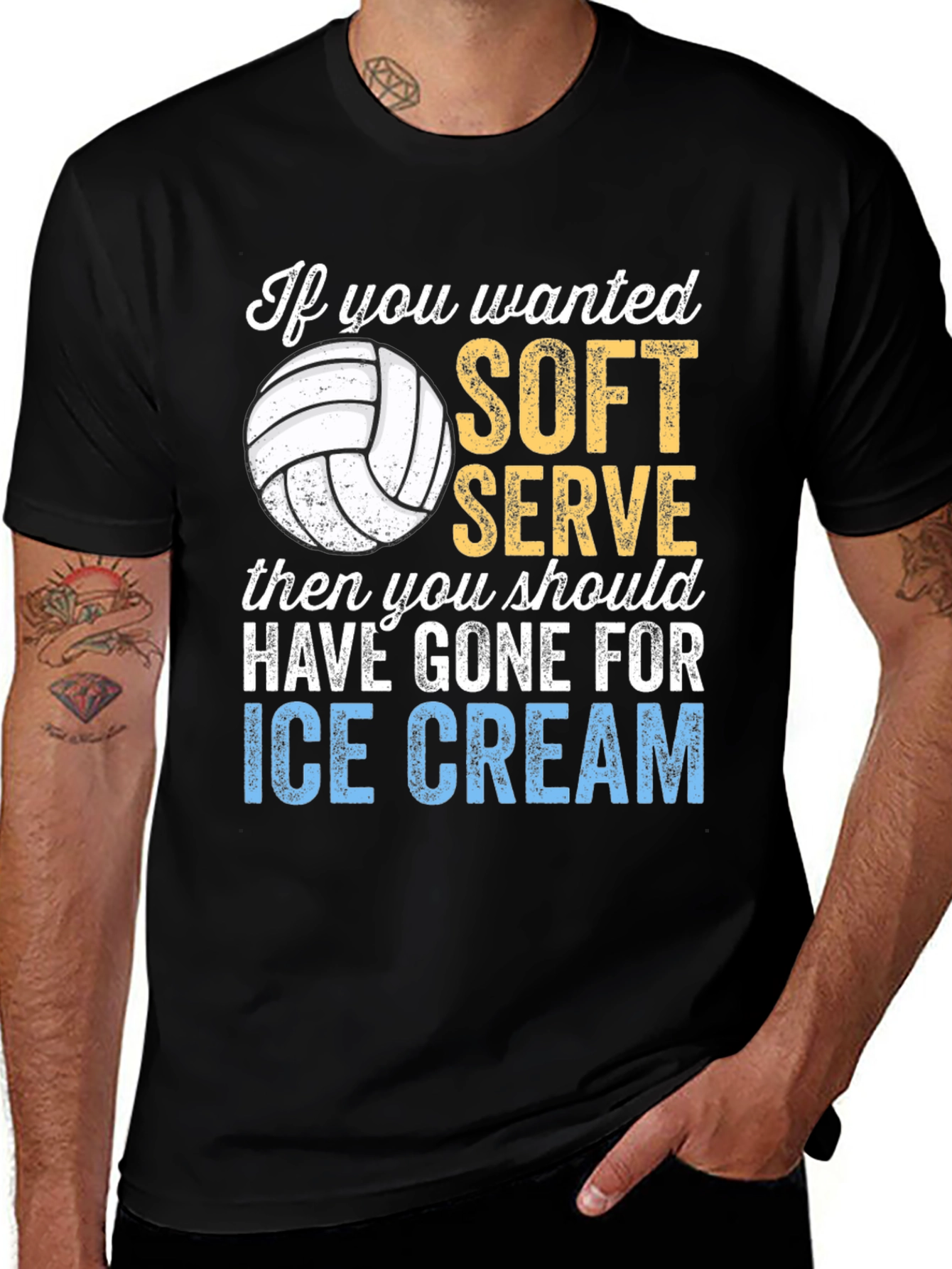 Variant 6 of Volleyball Soft Serve Graphic T-Shirt