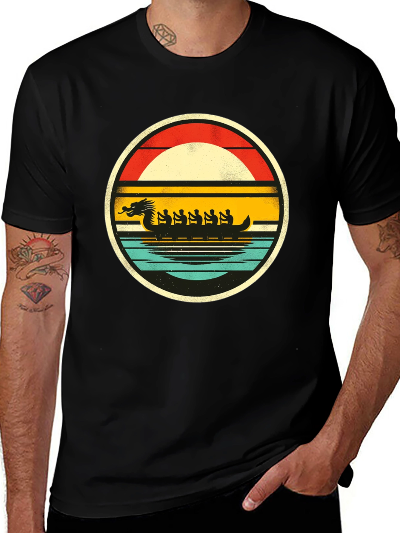 Retro Dragon Boat Festival T-Shirt